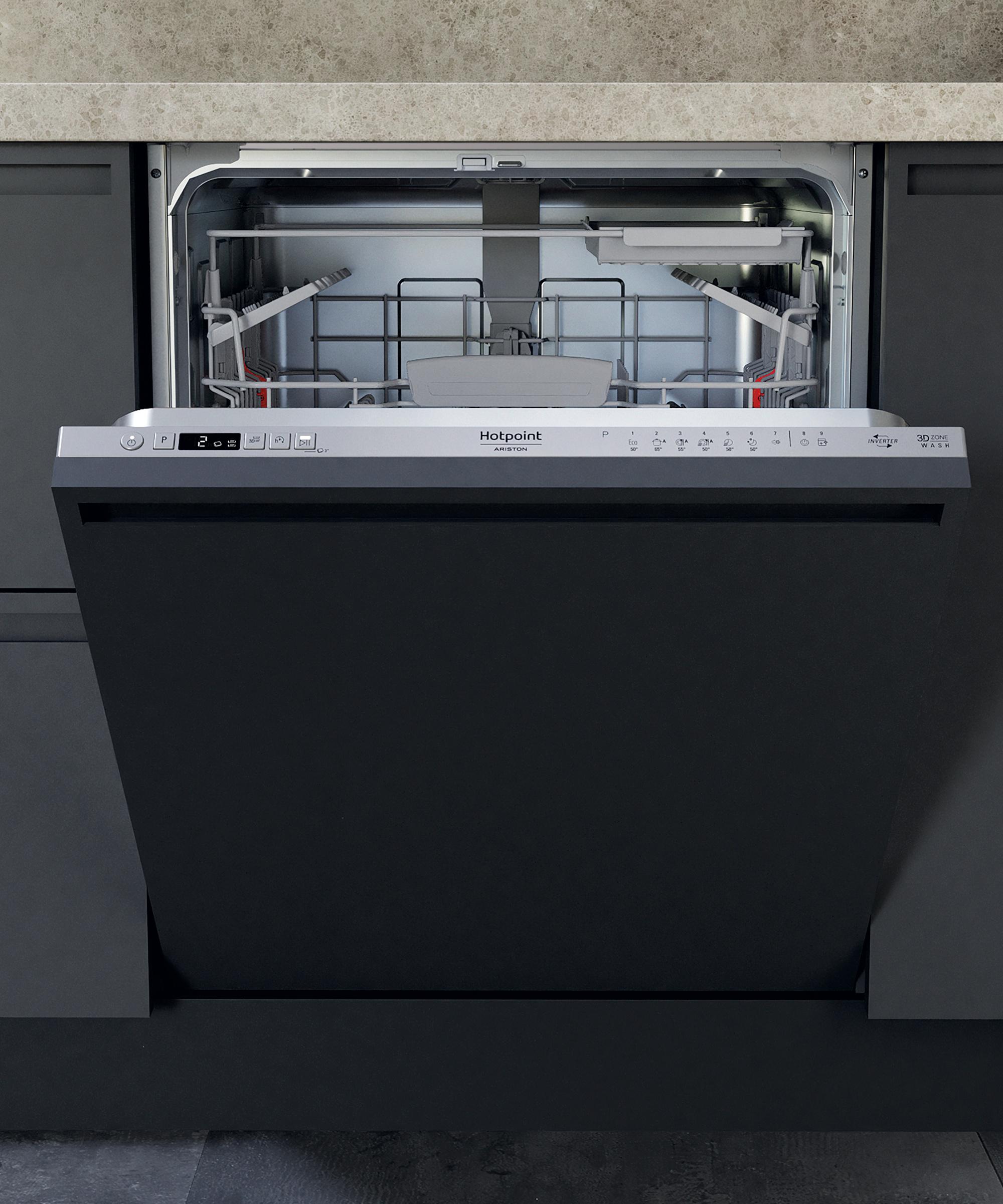 Hotpoint_Ariston Zmywarka Zabudowa HIC 3C41 CW W pełni zintegrowany C Frontal