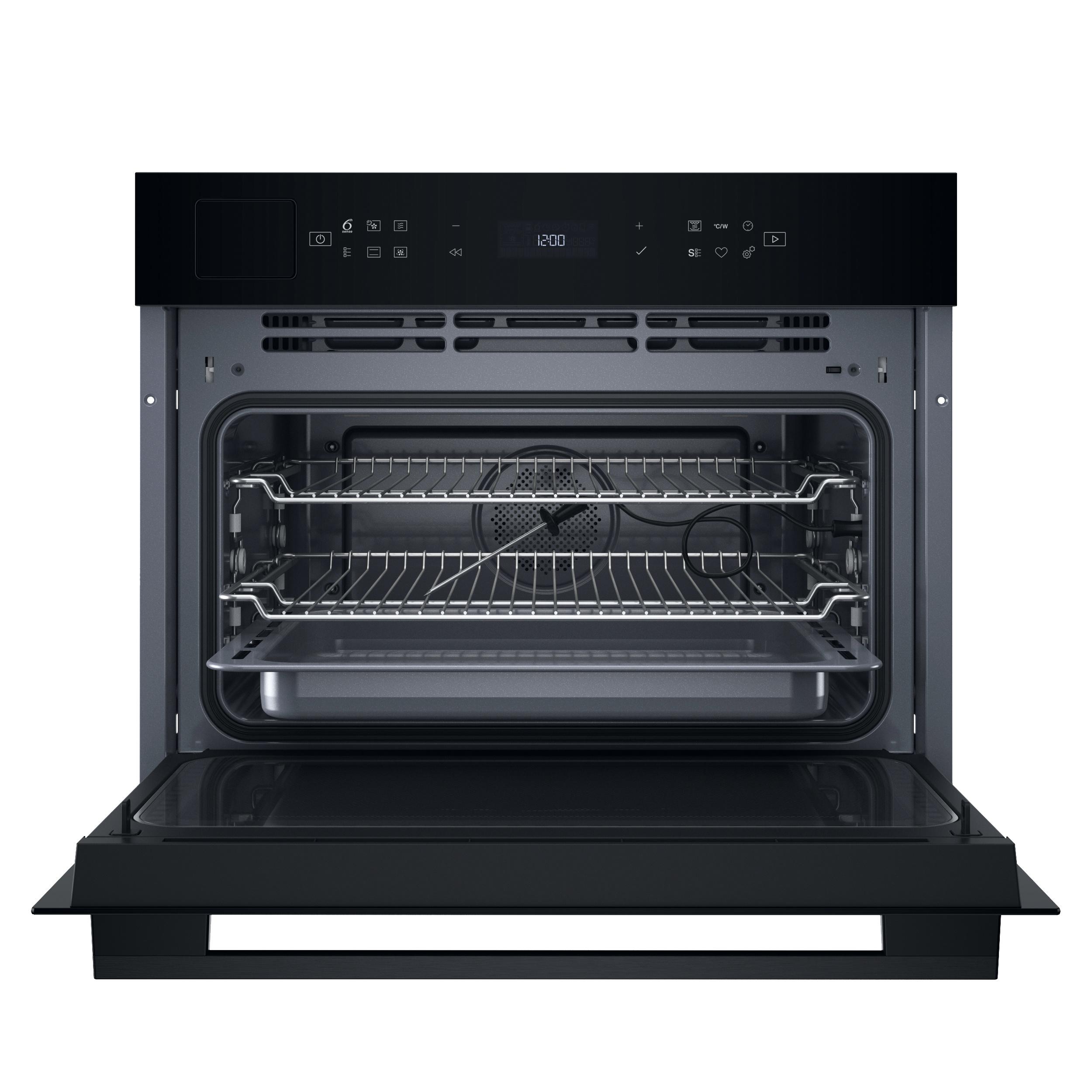 Whirlpool Φούρνος μικροκυμάτων Εντοιχιζόμενο WCT7A9PHTSB Μαύρο Ηλεκτρονικός 53 Συνδυασμός Μικροκύματα-Grill 950 Frontal open