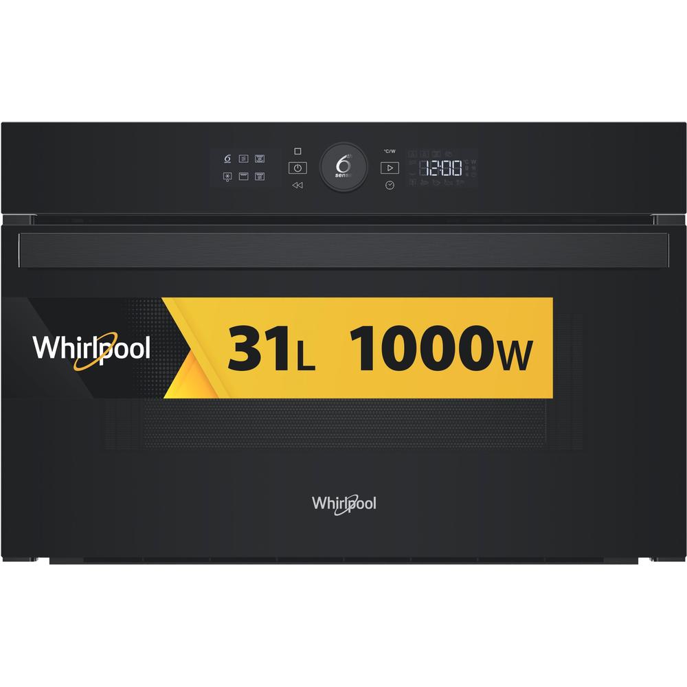 Whirlpool Mikroviļņu krāsns Iebūvējams WMD44MB Melns Elektronisks 31 Mikroviļņi + Grila funkcija 1000 Frontal