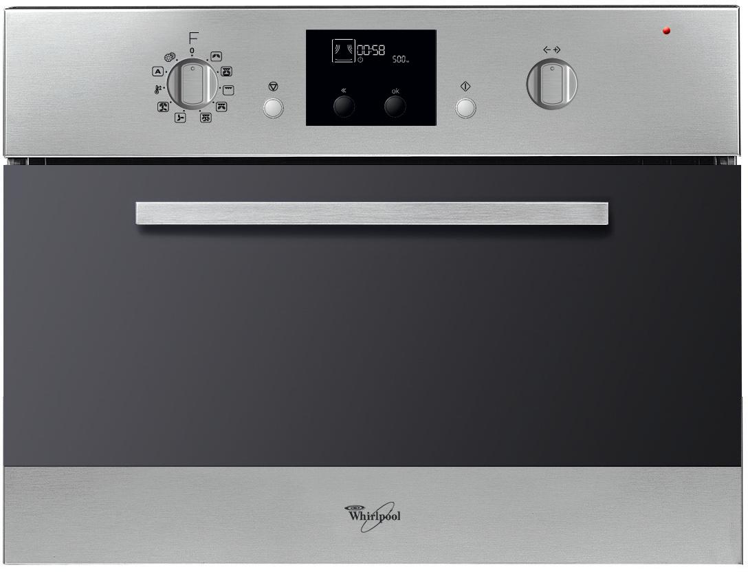 Whirlpool Four à micro-ondes Encastrable AMW 799/IX Stainless Steel Électronique 40 Micro-ondes combiné 900 Frontal