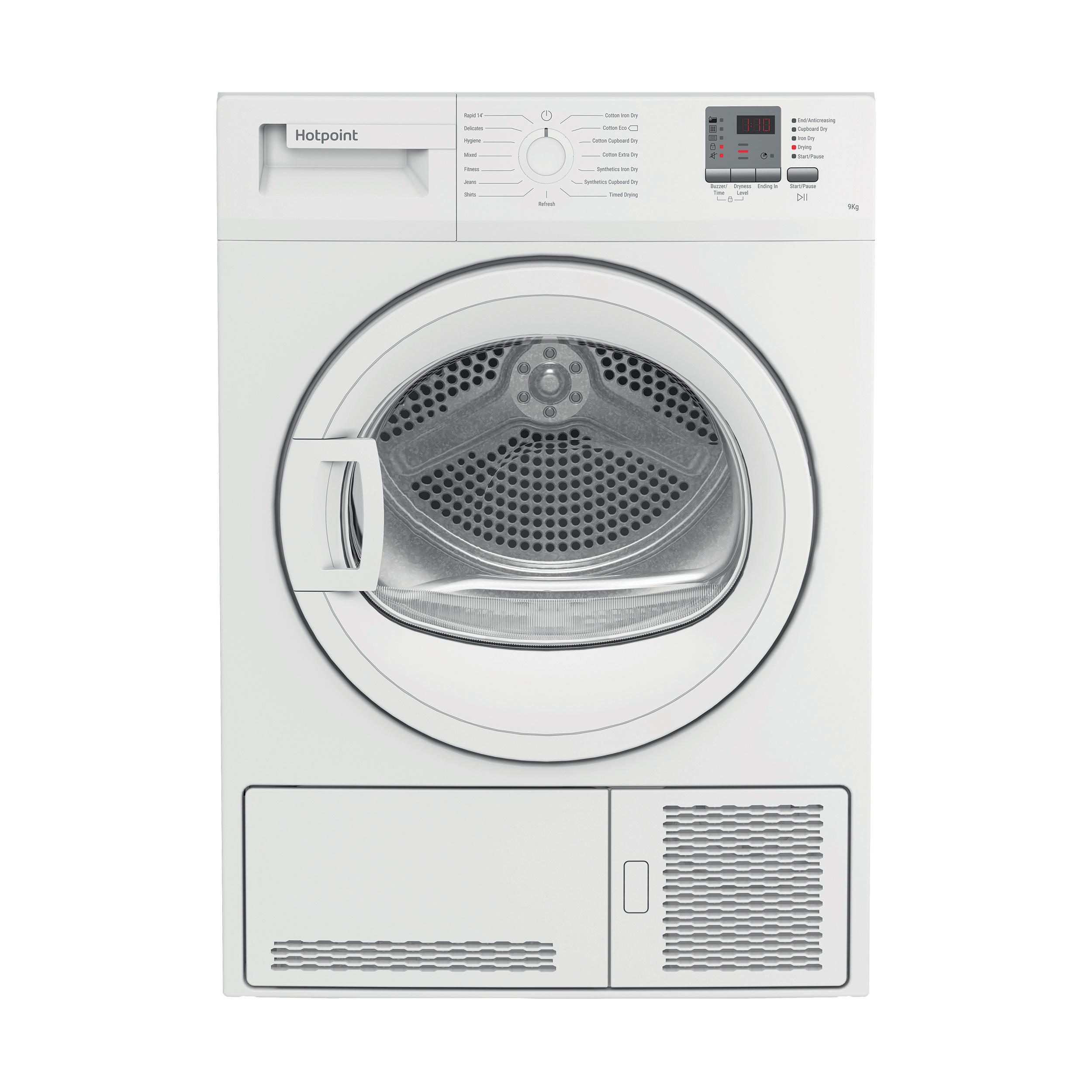 Hotpoint Dryer C HD C92 WWGD UK White Frontal