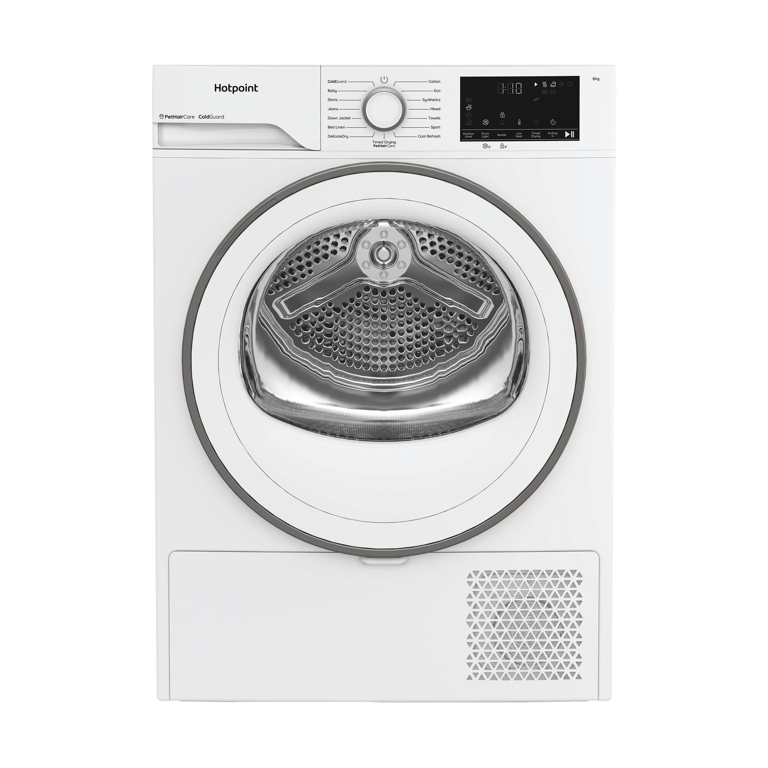 Hotpoint Dryer HHD D80 WW IRE White Frontal