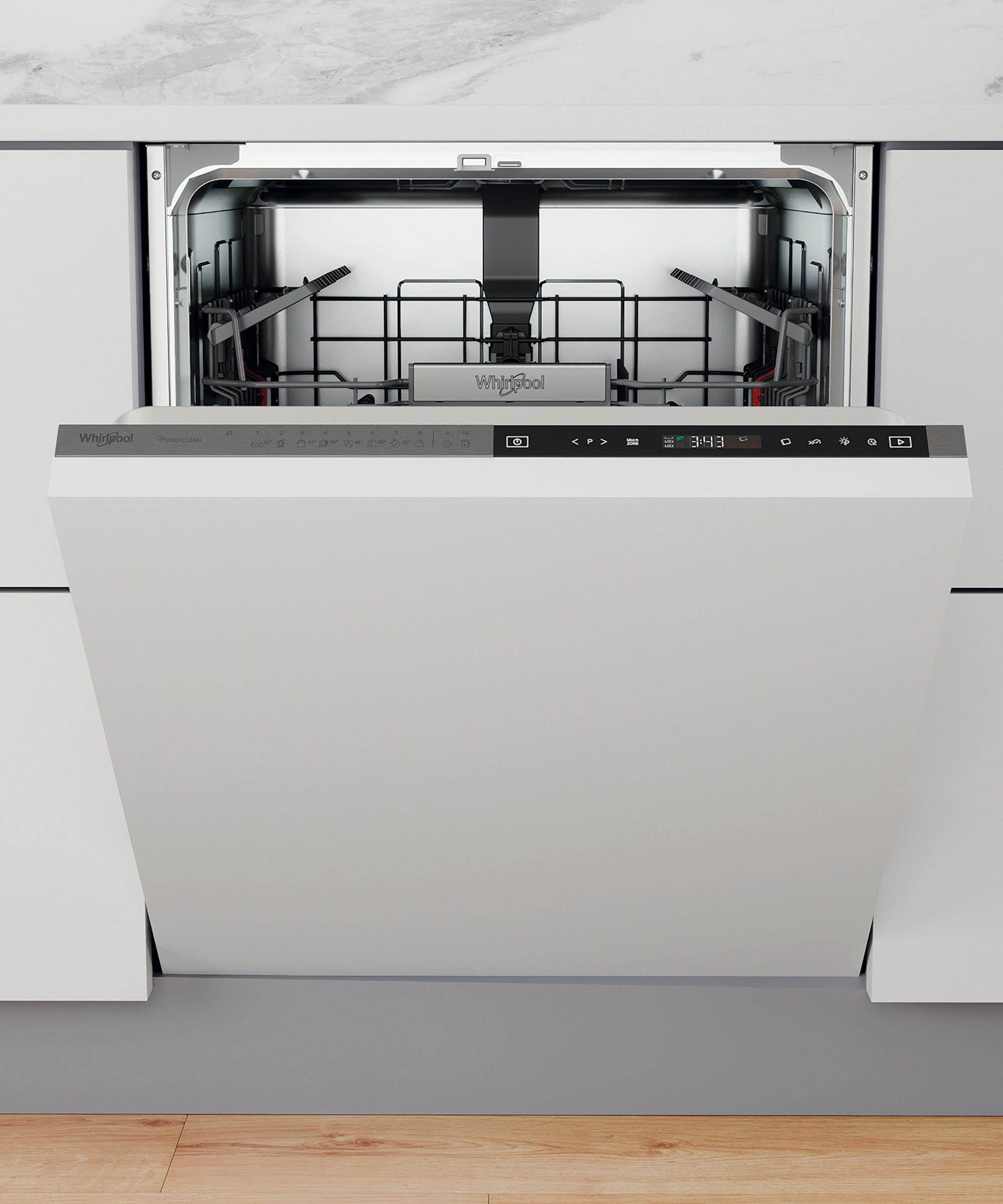 Whirlpool Mosogatógép Beépíthető WIP 4T133 PE S Full-integrated D Frontal