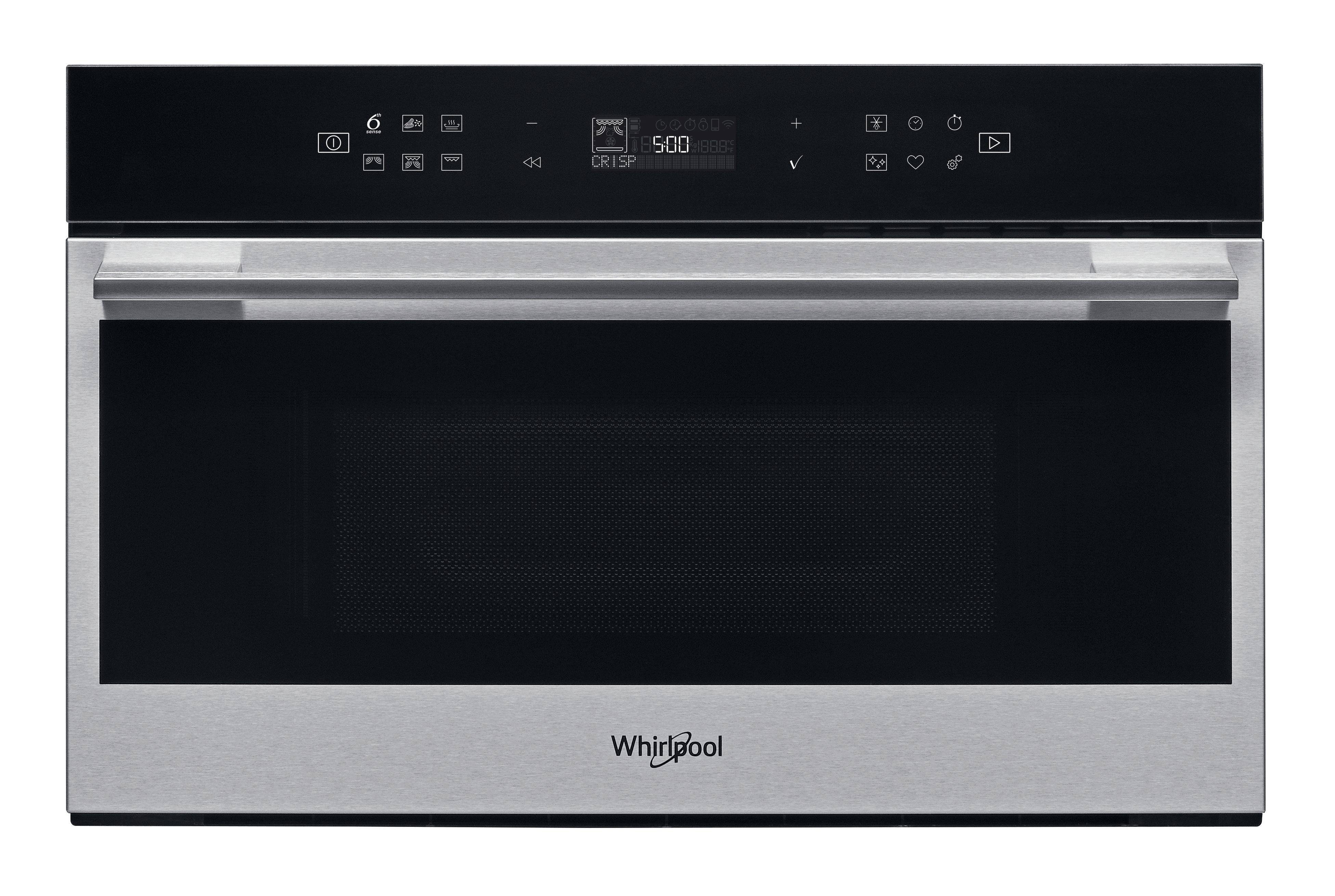 Whirlpool Four à micro-ondes Encastrable W7 MD460 Stainless Steel Électronique 31 Micro-ondes combiné 1000 Frontal open
