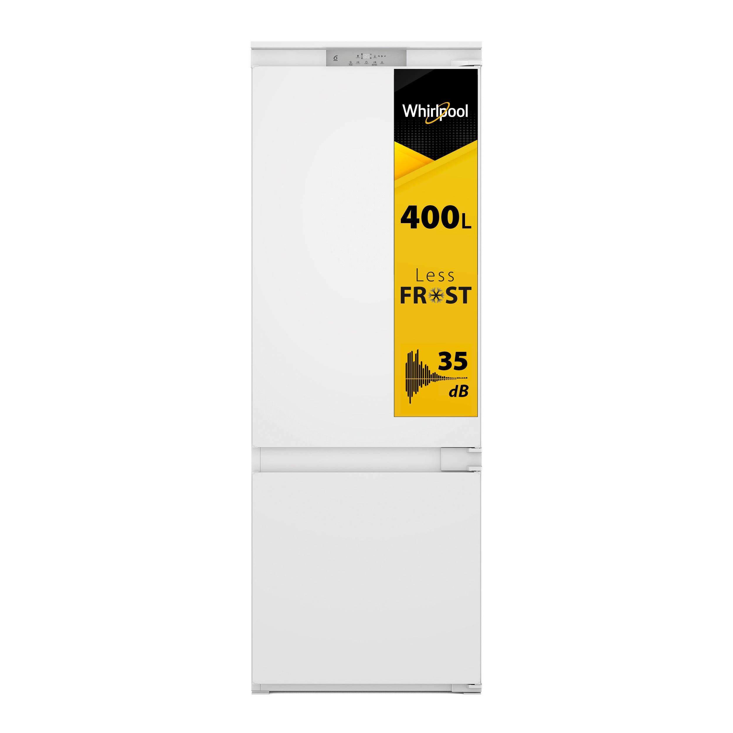 Whirlpool Combiné réfrigérateur congélateur Encastrable SP40 810 2 FR Blanc 2 portes Perspective open