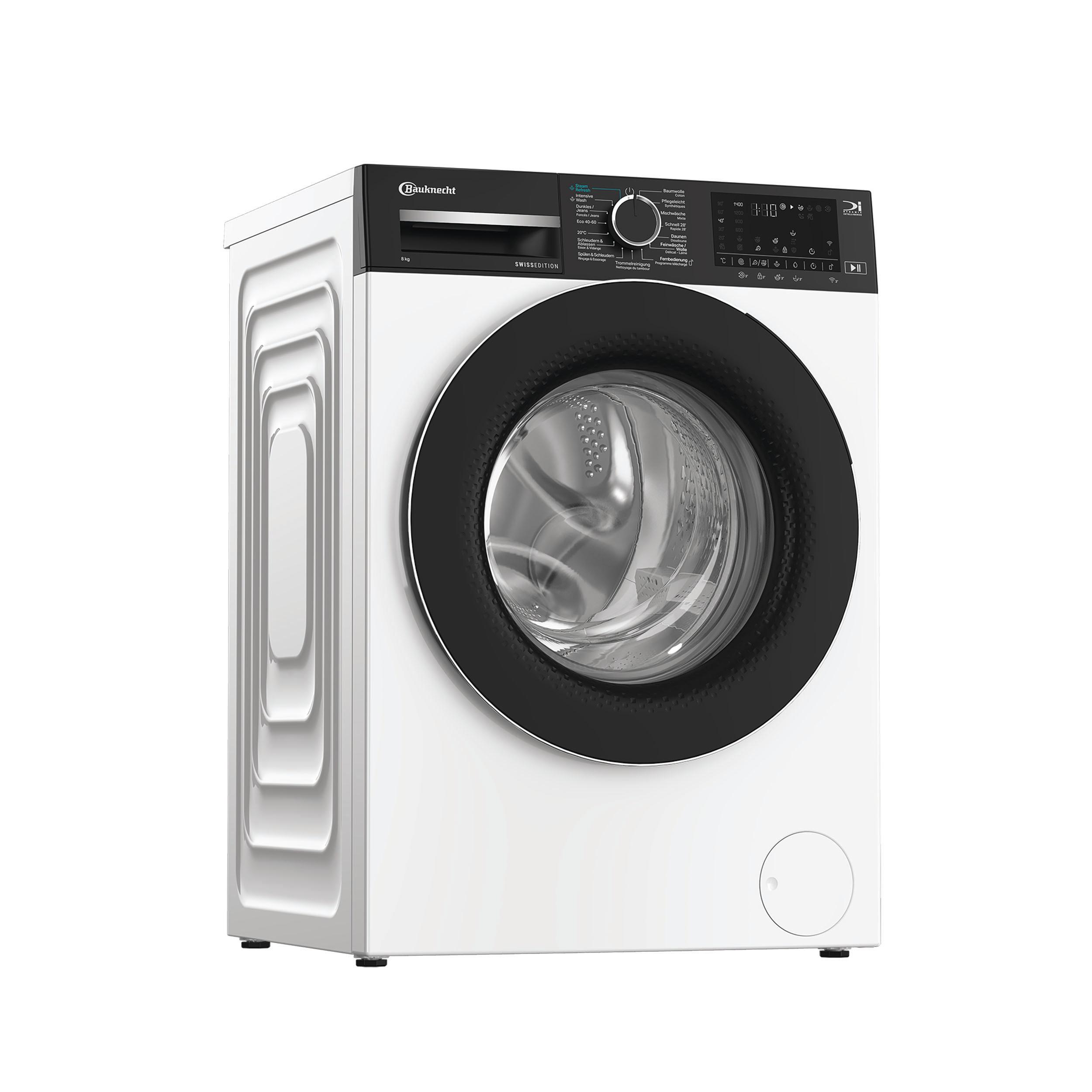 Bauknecht Lave-linge Appareil à pose libre BKWM6108 Blanc Chargeurs frontaux A Perspective