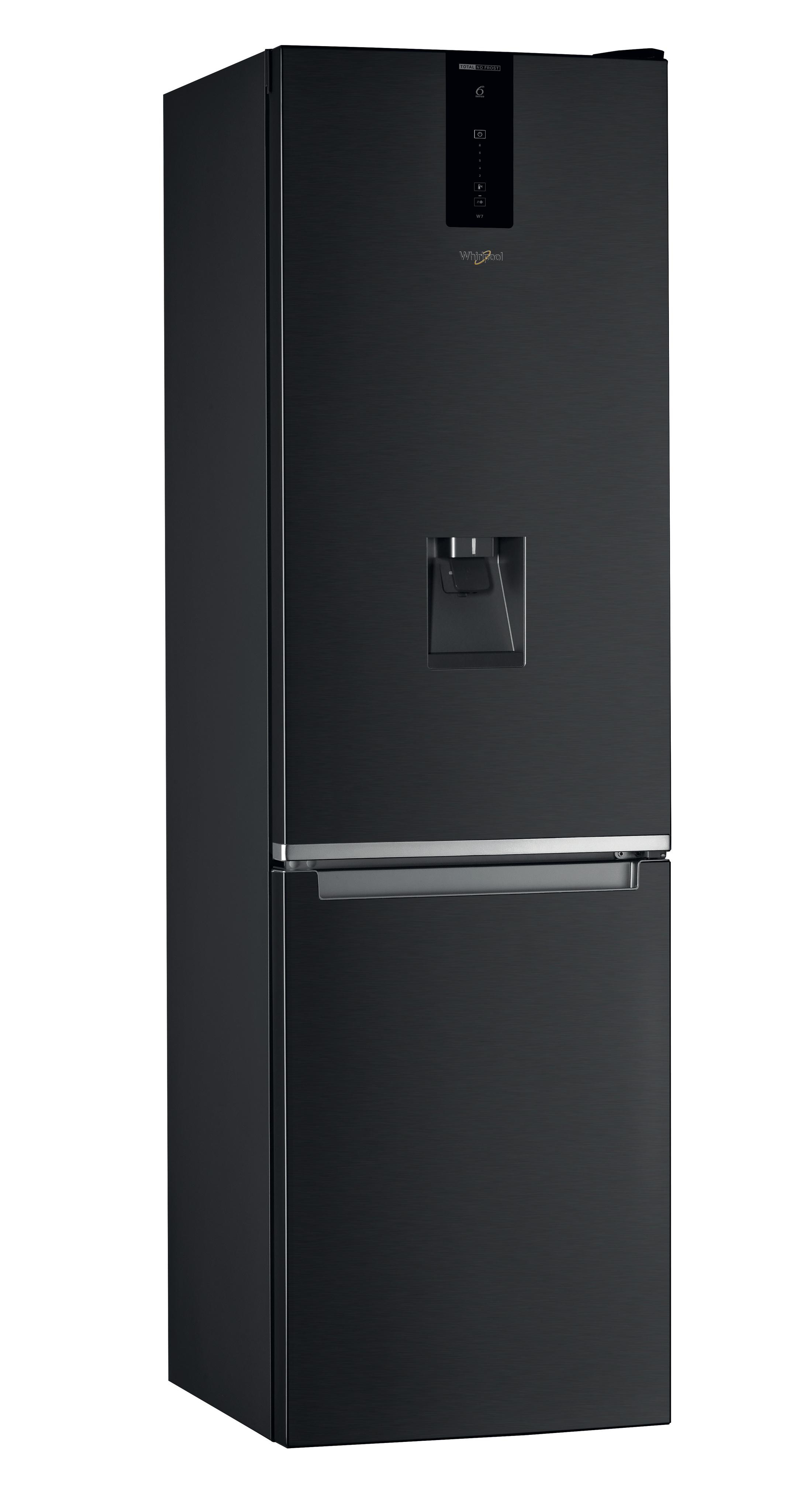 Свободностоящ комбиниран хладилник Whirlpool - W7 921O K AQUA