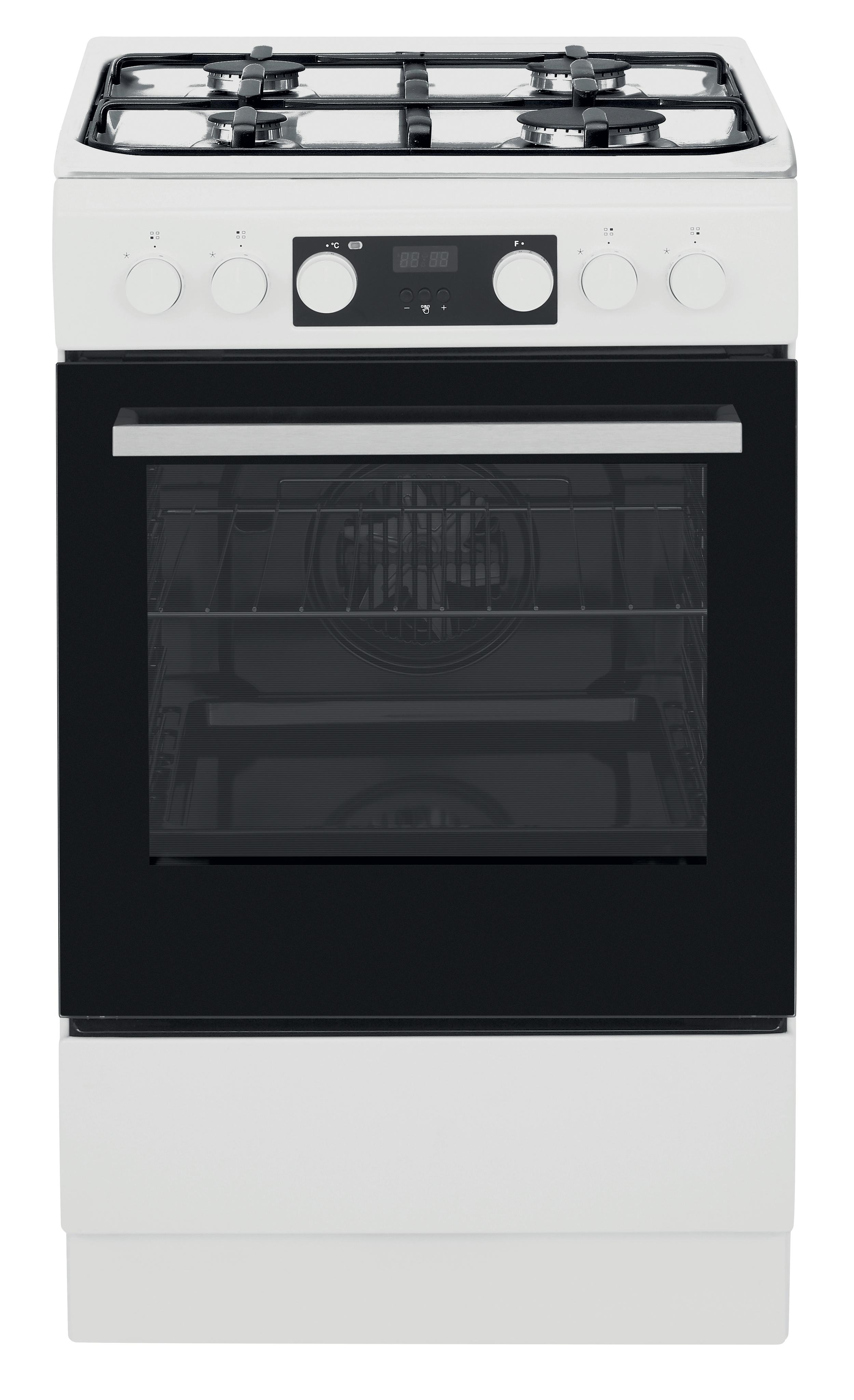 Whirlpool Tűzhely WS5G8CHW/E Fehér Gáz Frontal