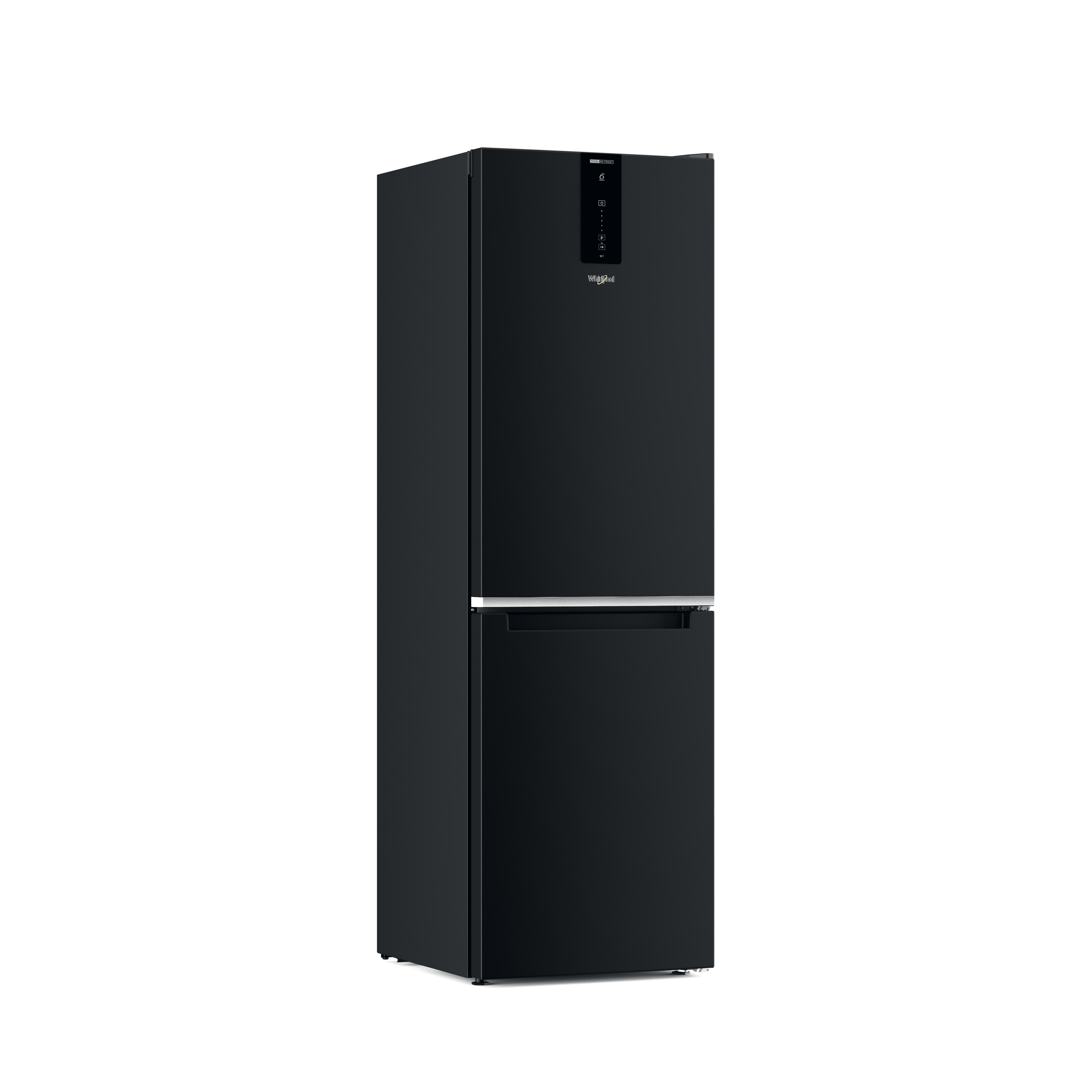 Whirlpool Kombinerat kylskåp/frys Fristående W7X 82O K Black 2 doors Perspective