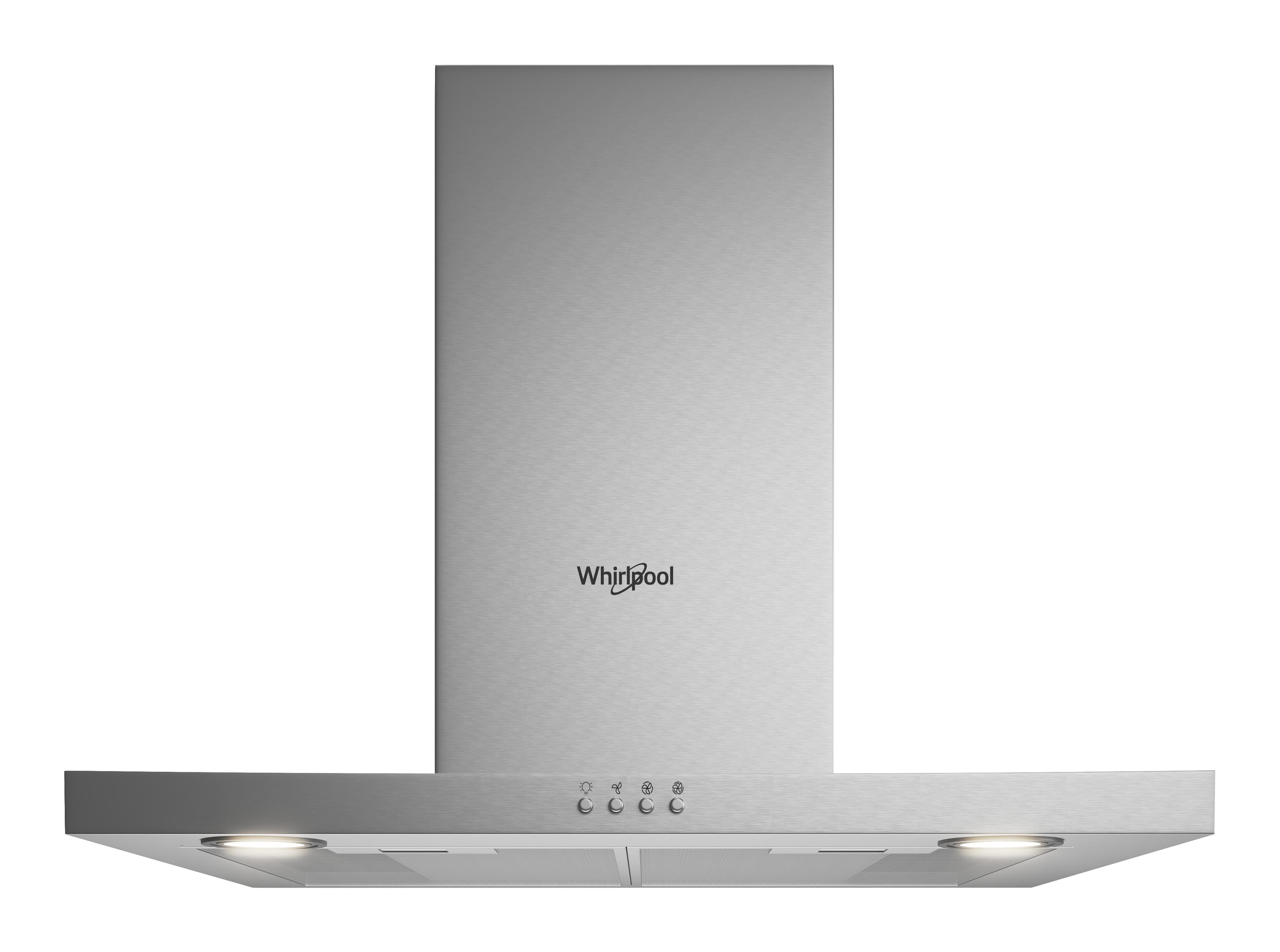 Whirlpool Dampkap Inbouw AKR 558/3 IX Inox Wandmodel Mechanisch Frontal