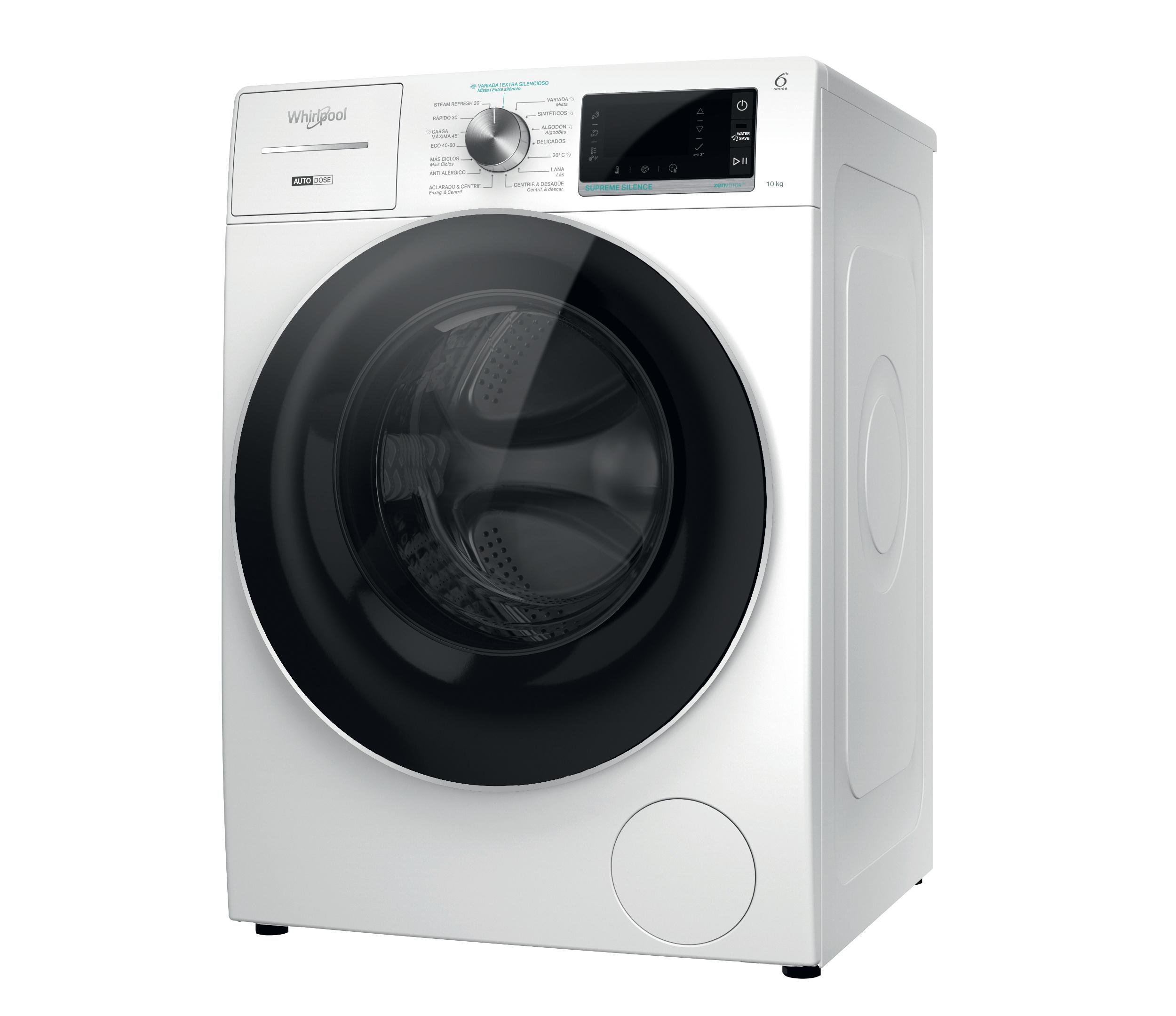 Whirlpool Lavadora Libre instalación W8 W046WR SPT Blanco Cargador frontal A Perspective