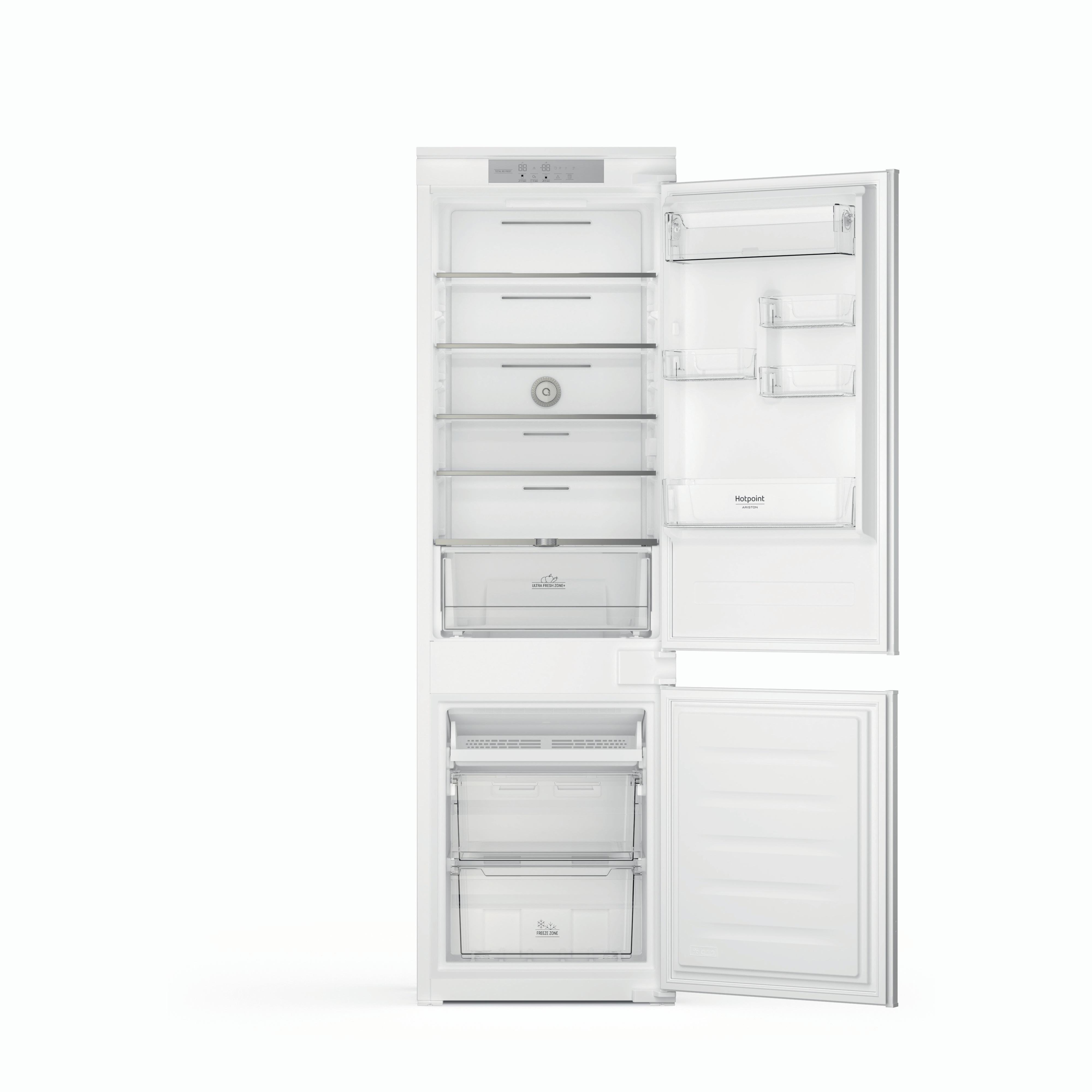 Hotpoint_Ariston Combiné Encastrable HAC18 T532 Blanc 2 portes Frontal open