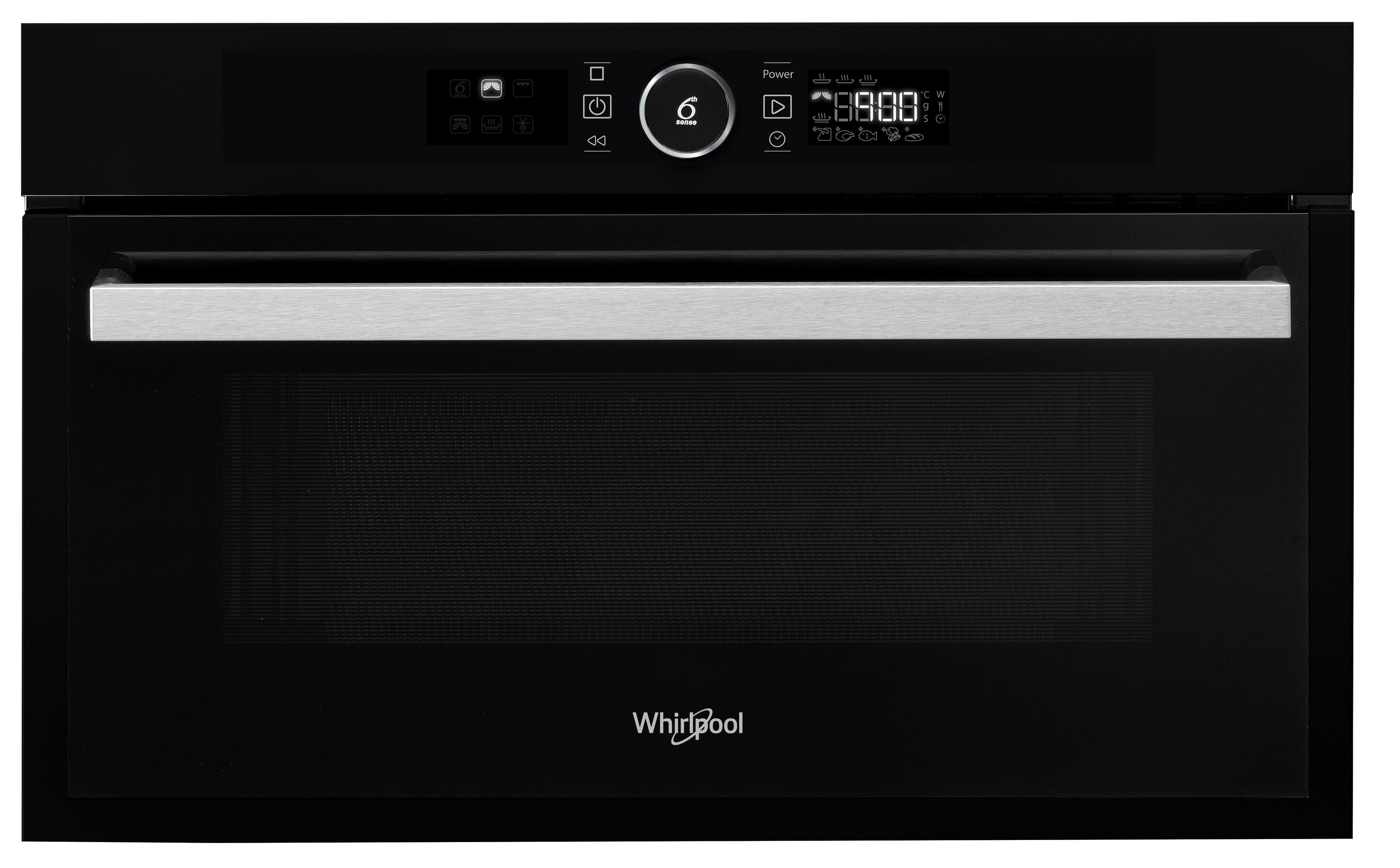 Whirlpool Мікрохвильова піч Вбудований (-а) AMW 731/NB Чорний Електронне 31 Мікрохвильова піч з функцією гриль 1000 Frontal