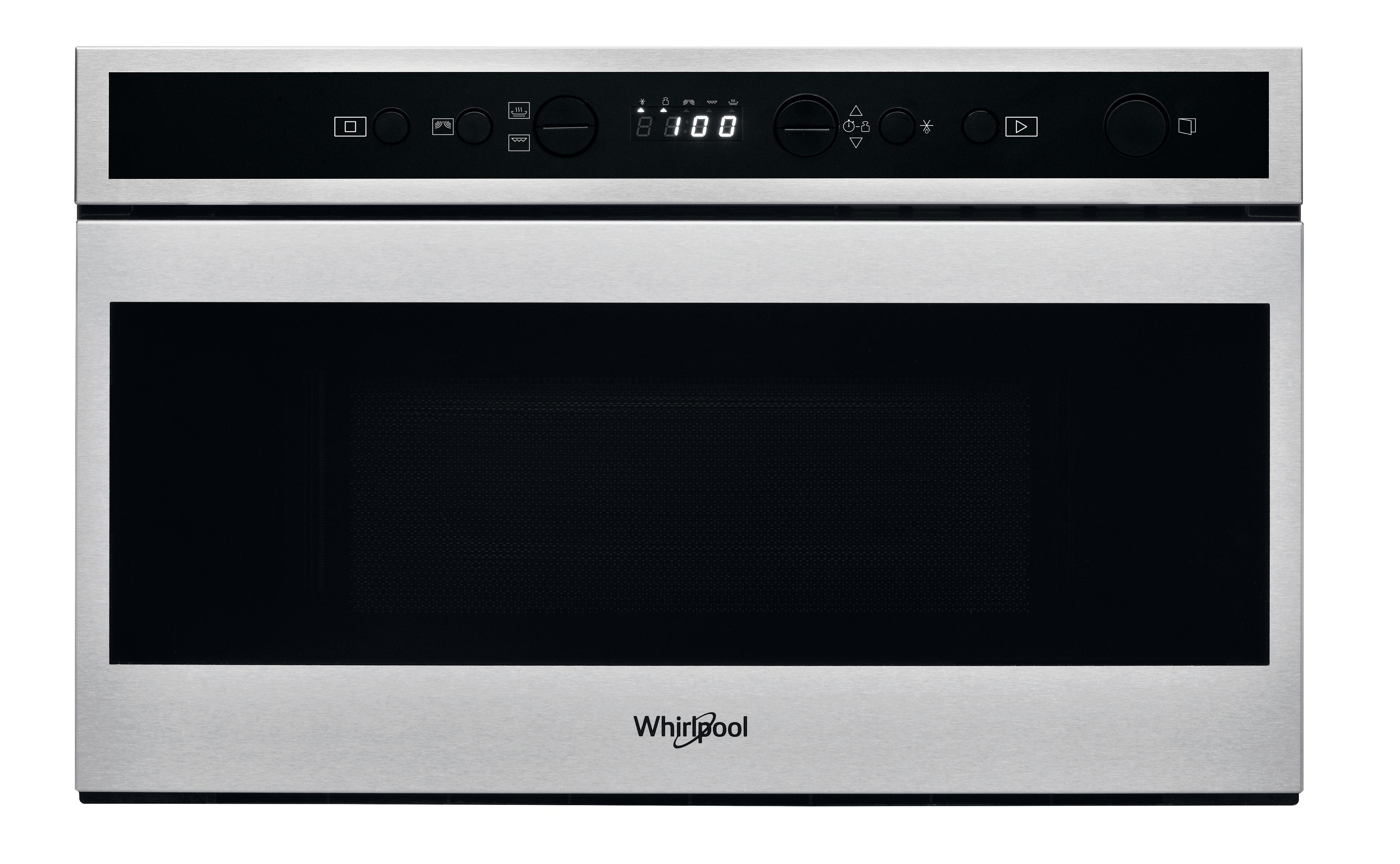 Whirlpool Mikrovlnná trouba Vestavné W6 MN840 Nerez Elektronické 22 Mikrovlny + Gril 750 Frontal
