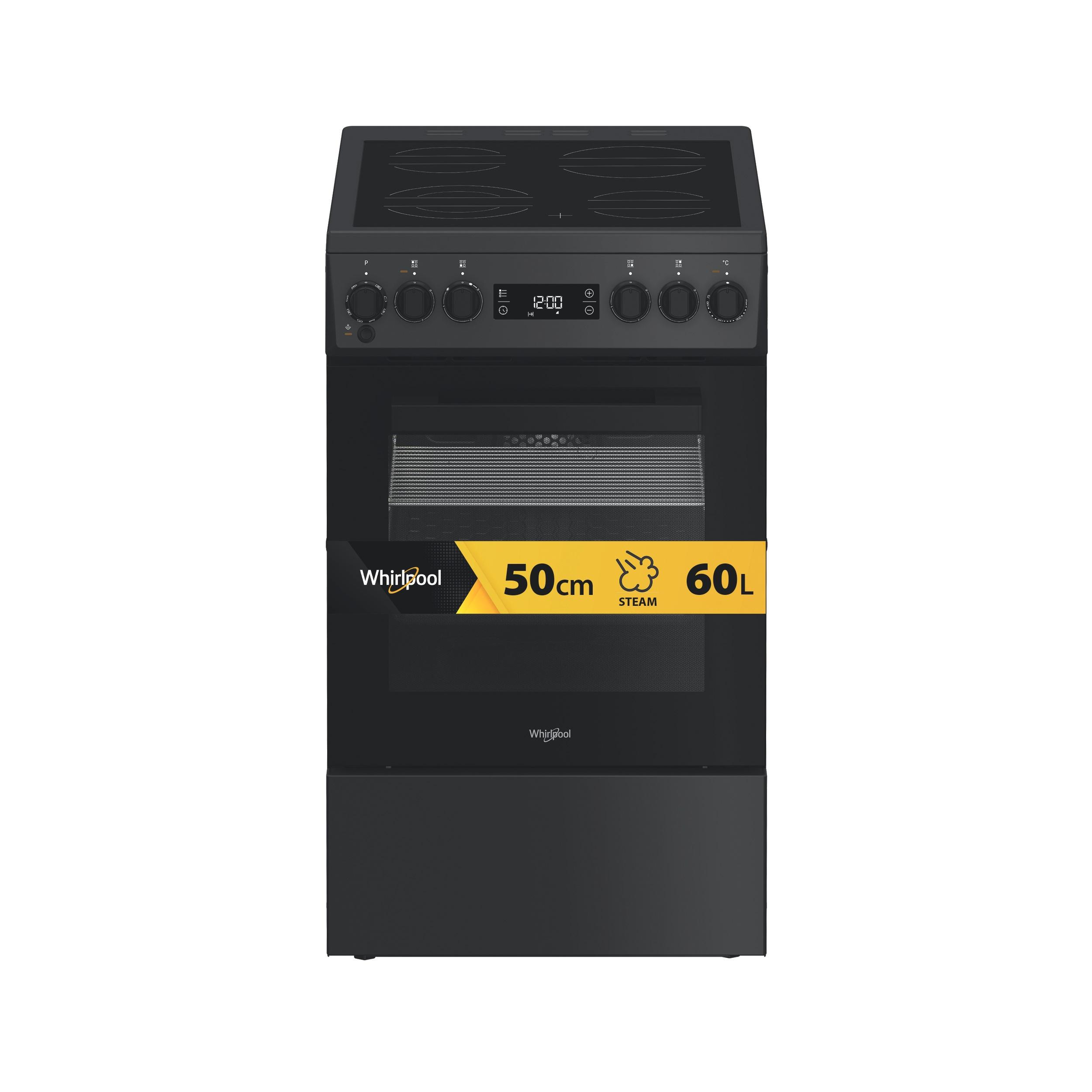 Whirlpool Viryklė W5V8LCSA Antracitas Elektrinė Frontal