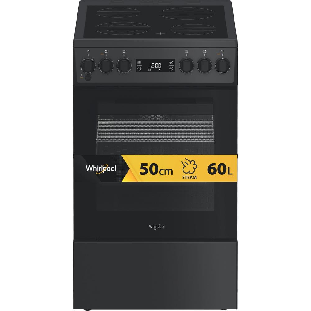 Whirlpool Viryklė W5V8LCSA Antracitas Elektrinė Frontal