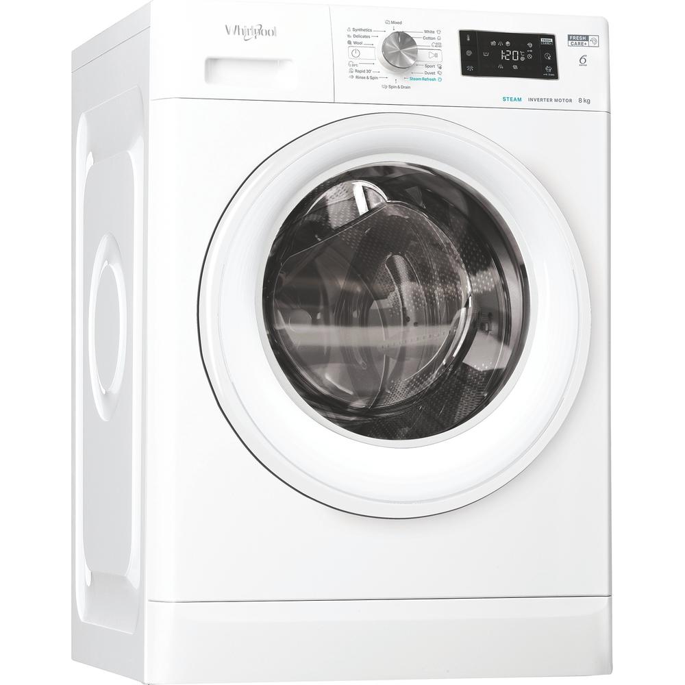 Whirlpool Перална машина Свободностоящи FFB 8279 WV EE Бял Предно зареждане A Perspective