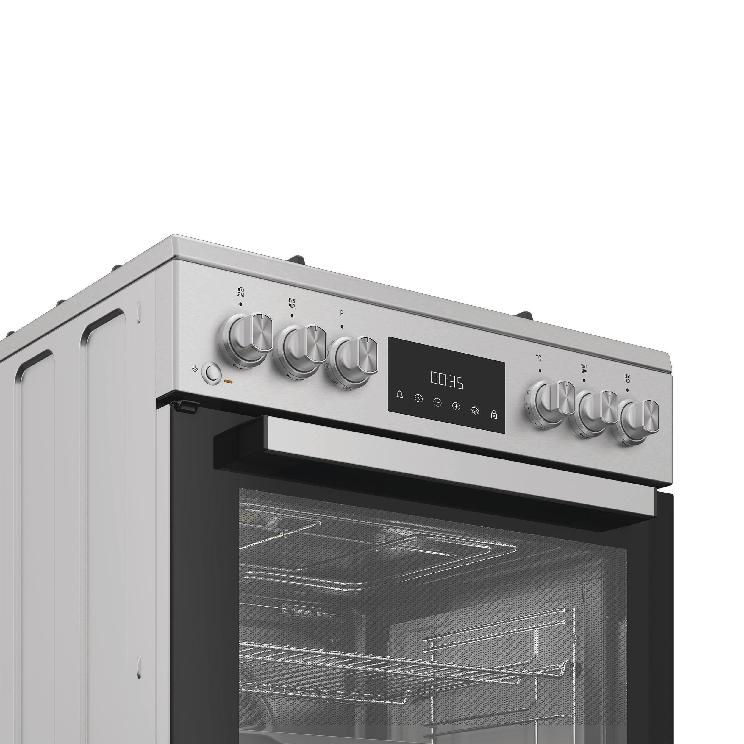 Whirlpool Κουζίνα W6G8LCSWX Inox Γκαζιού Control panel