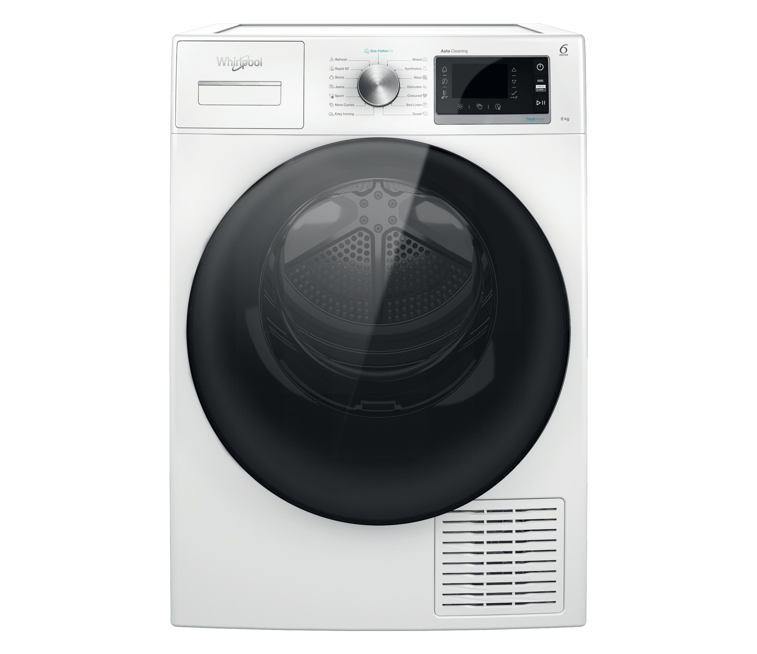 Whirlpool Sušička W6 D84WB EE Biela Frontal