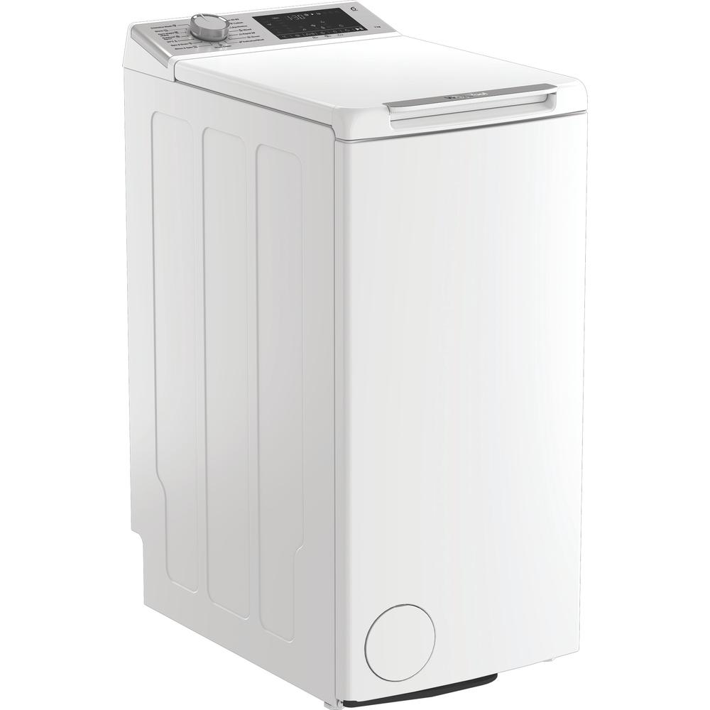 Whirlpool Перална машина Свободностоящи TW721DSFCEE Бял Модел с горно зареждане A Perspective