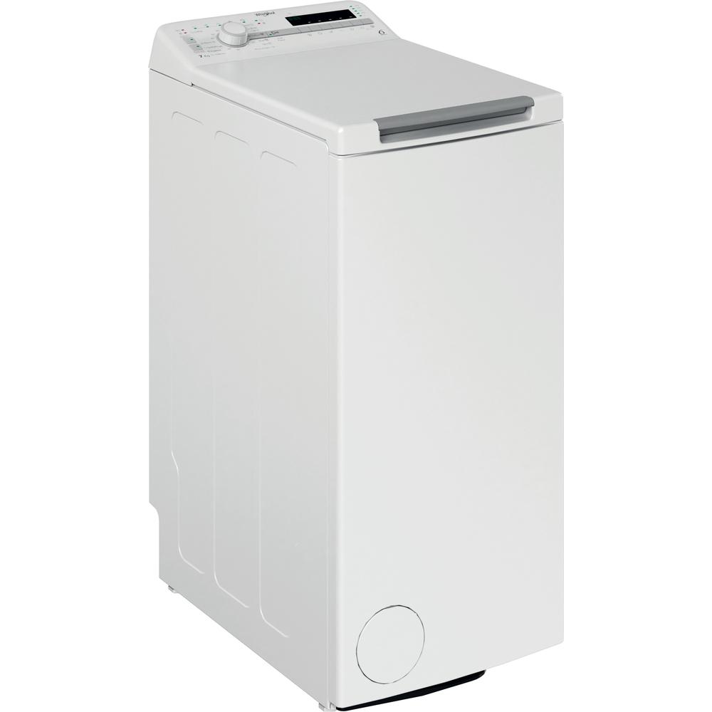 Whirlpool Πλυντήριο ρούχων Ελεύθερο TDLR 7220SS EU/N Λευκό Top loader Ε Perspective