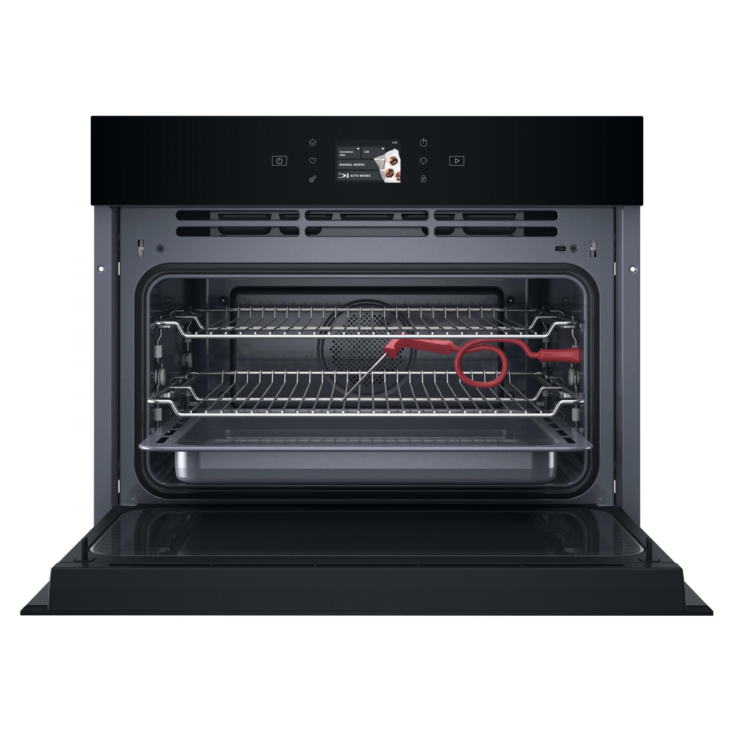 Bauknecht Microonde Apparechio incasso BCW11O7FHTSKA Nero Elettrico 53 Funzionamento combinato con forno a microonde 950 Frontal open