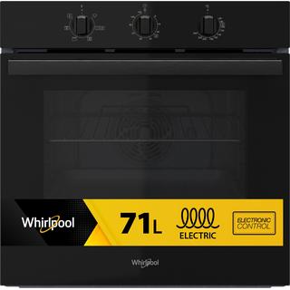 Whirlpool built-in electric oven: black colour, 71 litres, self-cleaning - OMR35HR0B