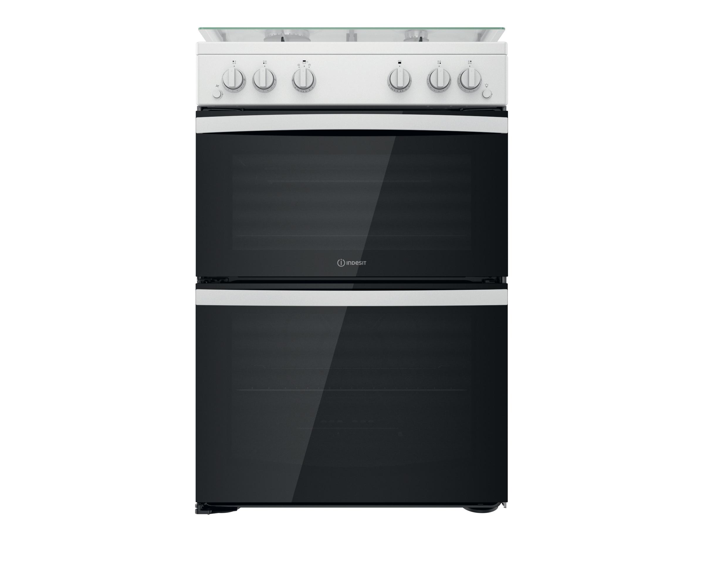 Indesit Double Cooker ID67G0MCW/UK White A+ Frontal