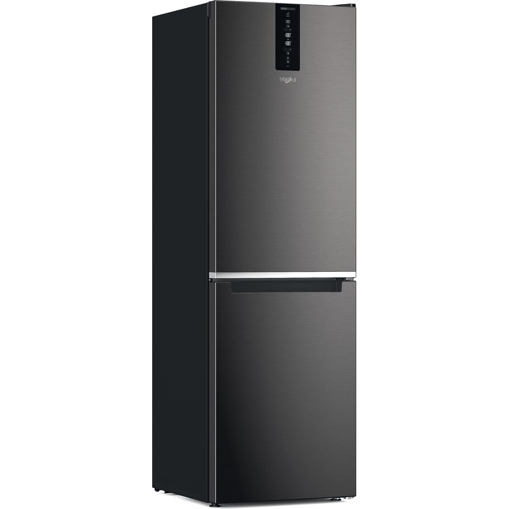 Whirlpool Frižider sa zamrzivačem Samostojeći W7X 83T KS Black/Inox 2 vrata Perspective