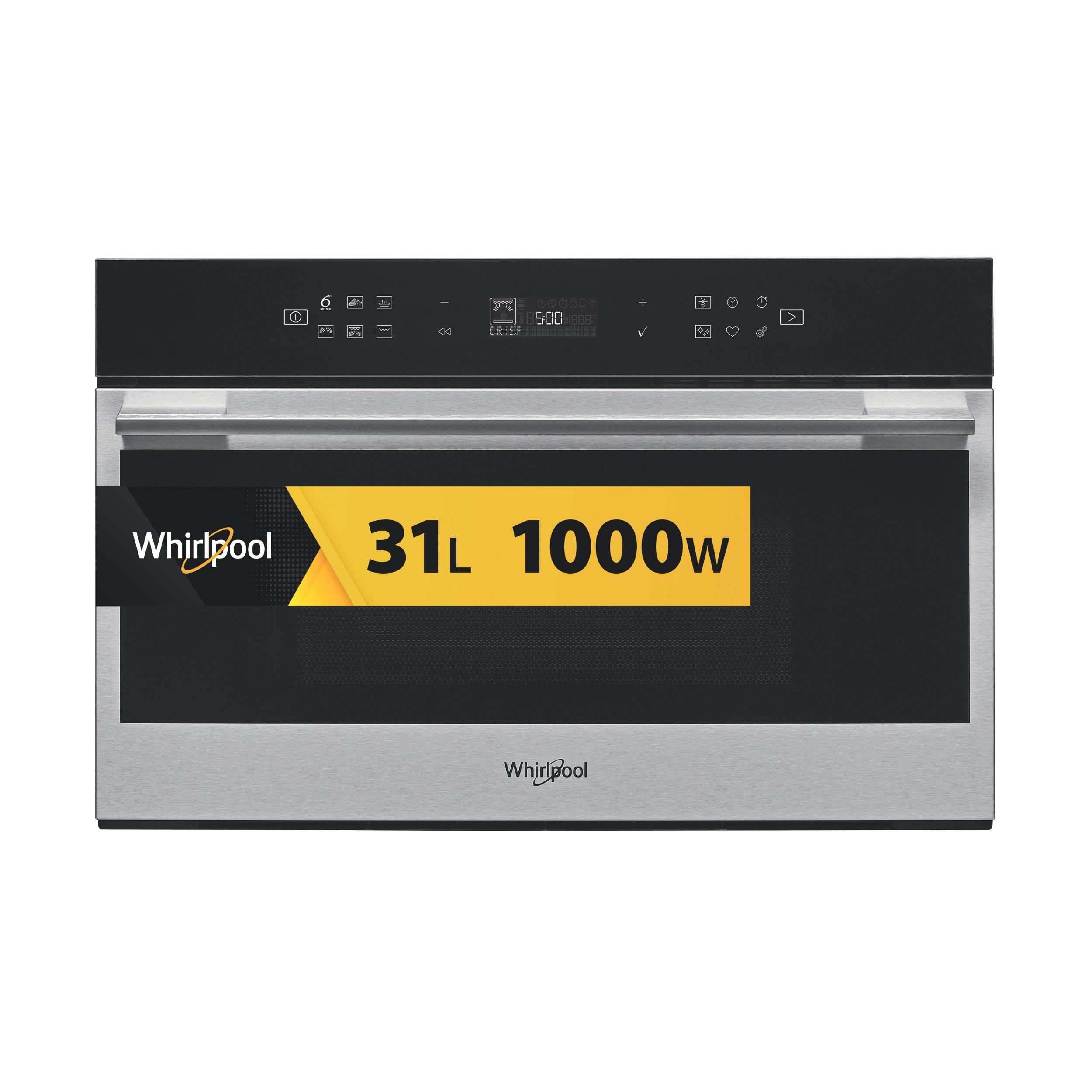 Whirlpool Mikrovlnná rúra Vstavané W7 MD440 Nerez Elektronické 31 Mikrovlny + Gril 1000 Frontal