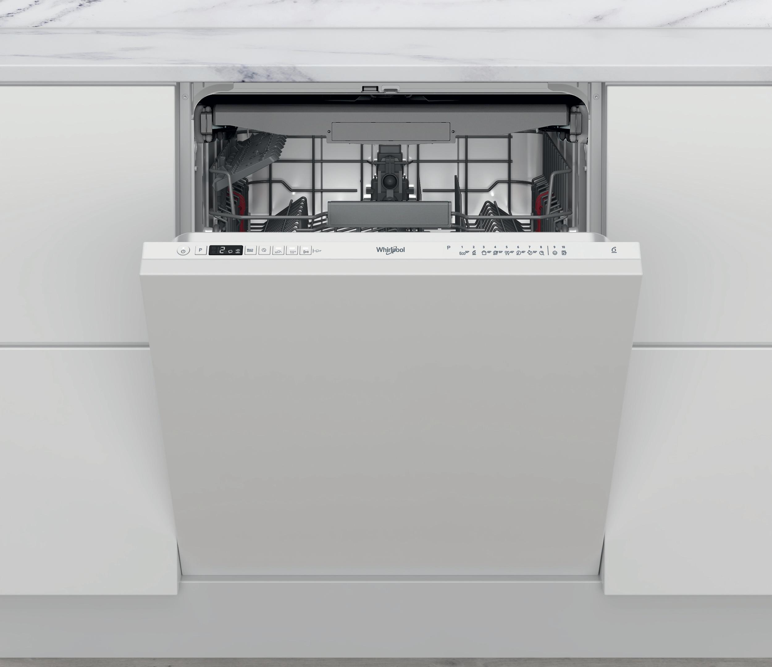 Съдомиялна за вграждане Whirlpool: бял цвят, пълен размер - WH4IFC14BN6