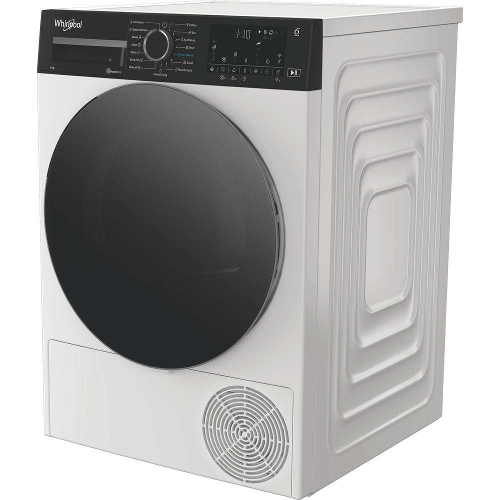 Whirlpool Veļas žāvētājs WP A9X WBS EE Balts Perspective