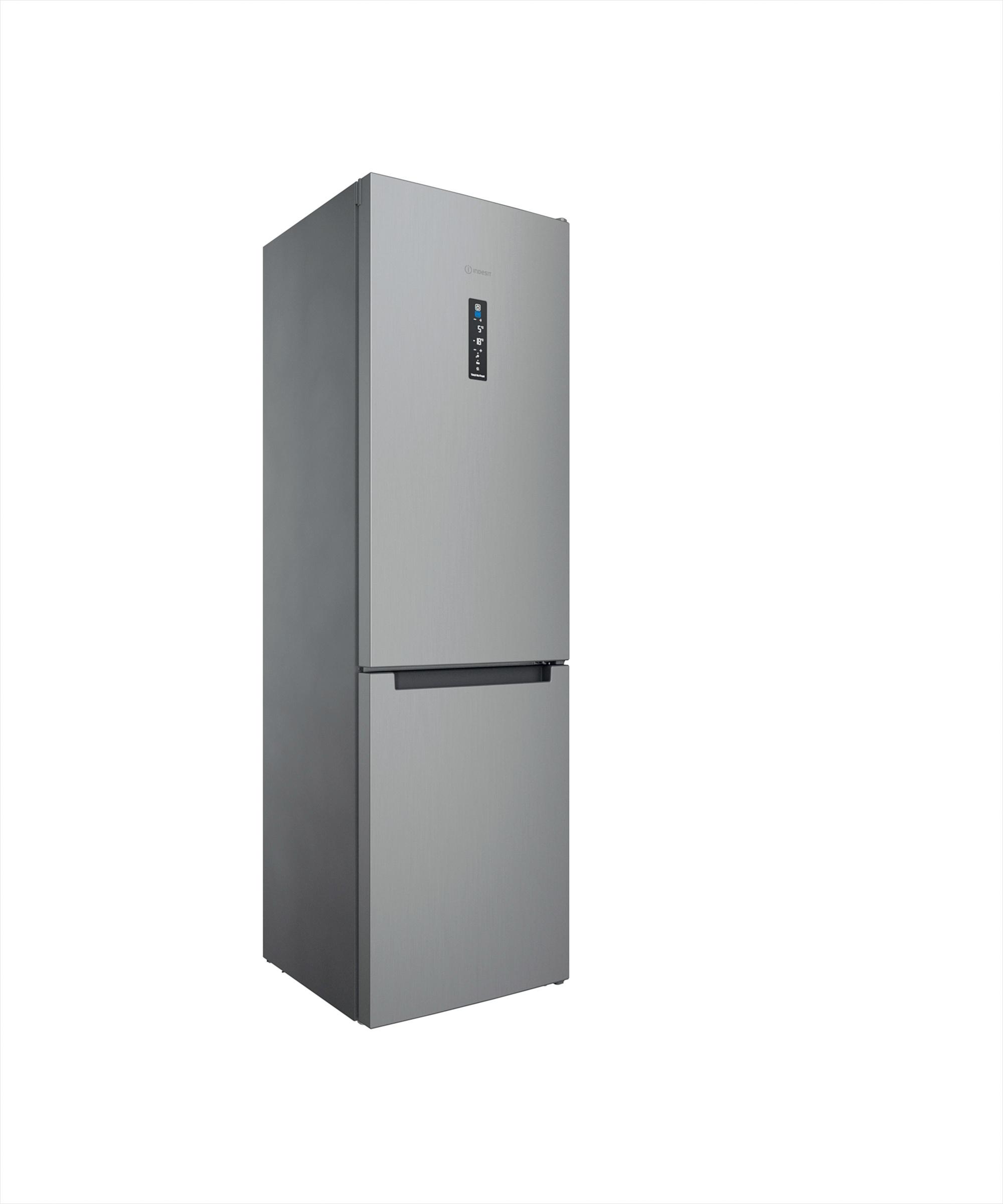 Indesit Hűtő/fagyasztó kombináció Szabadonálló INFC9 TT33X Inox 2 doors Perspective