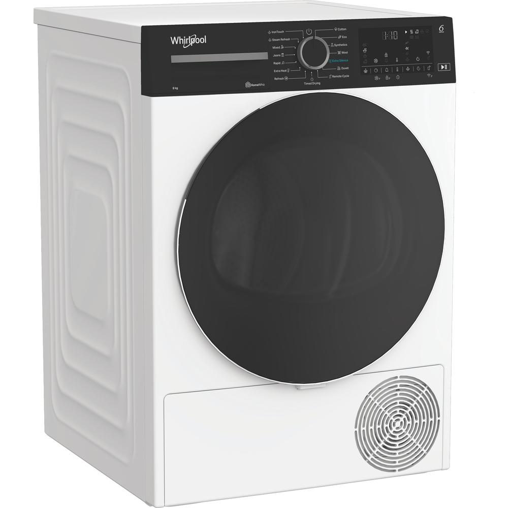Whirlpool Veļas žāvētājs WP B8X WBS EE Balts Perspective