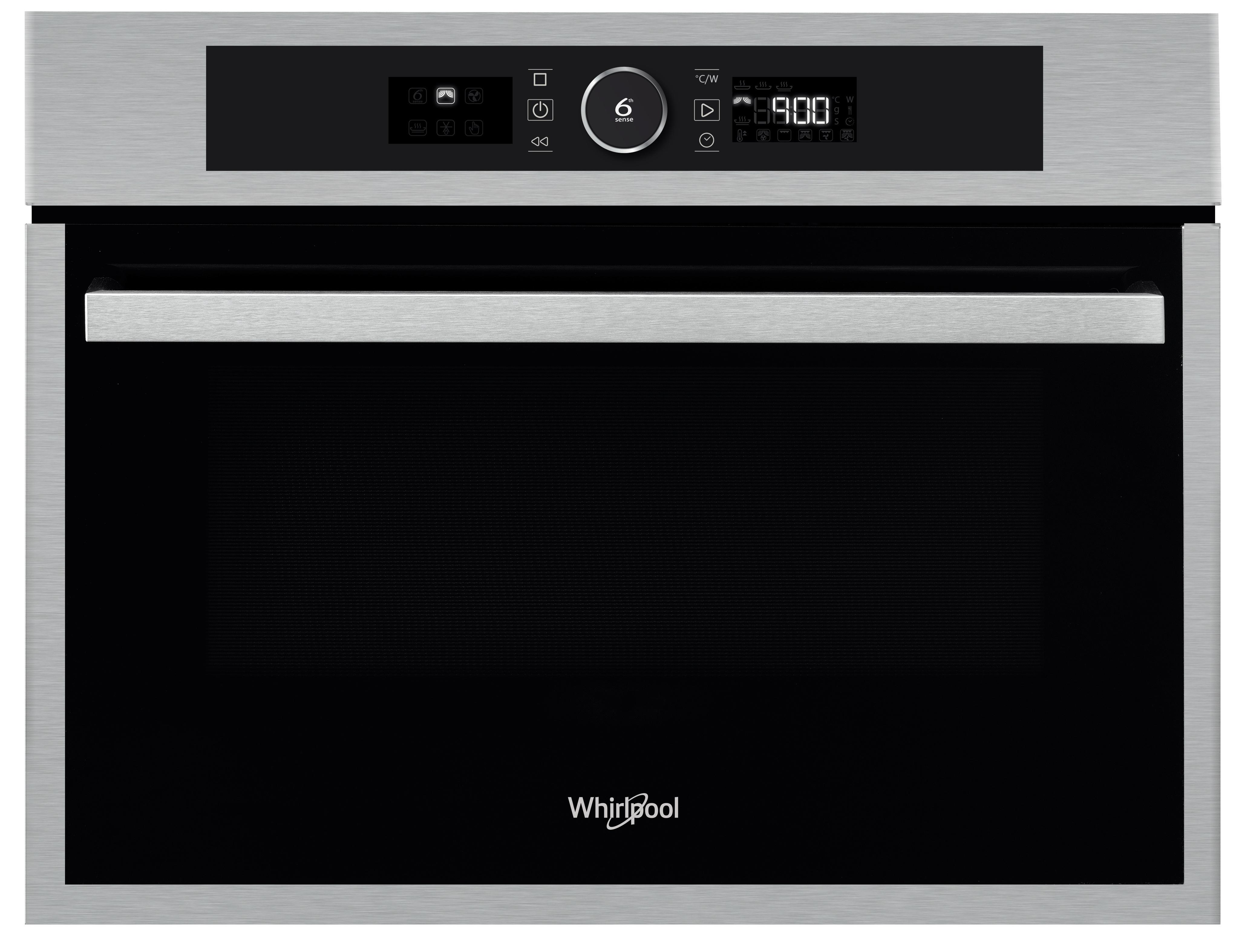 Whirlpool Mikrobølgeovn Indbygning AMW 9607/IX Rustfri stål Elektronisk 40 Mikroovn-Kombi 900 Frontal