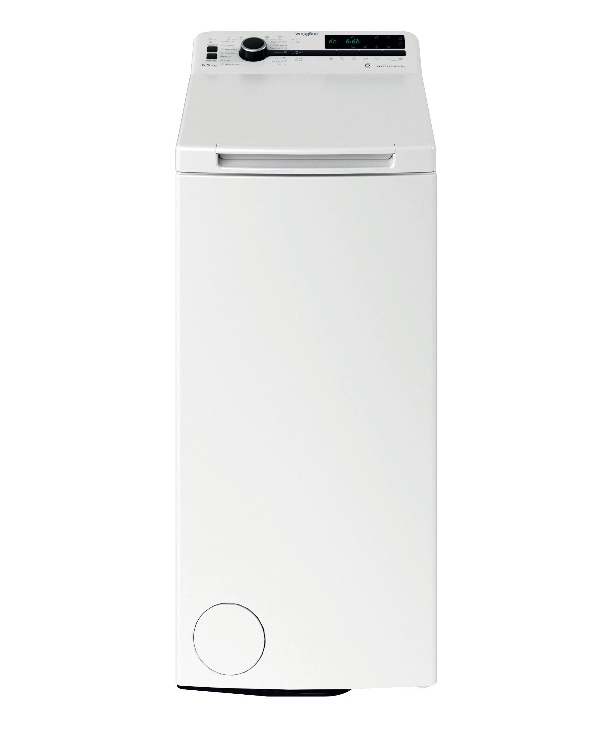 Whirlpool Pesumasin Vabaltseisev TDLRB 65261BS EU/N Valge Pealtlaetav A Frontal