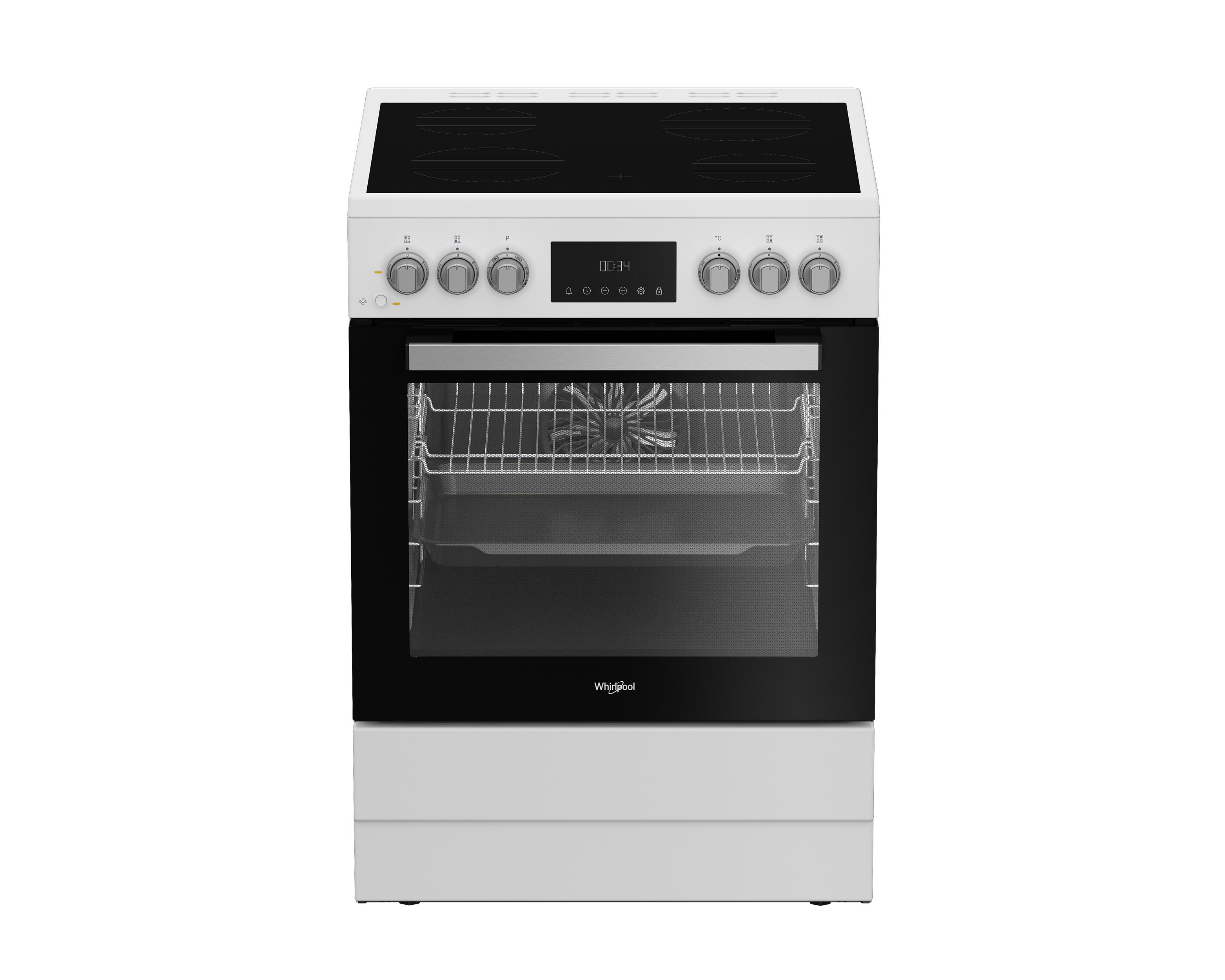 Свободностояща електрическа печка Whirlpool: 60 см - W6V8LCSW