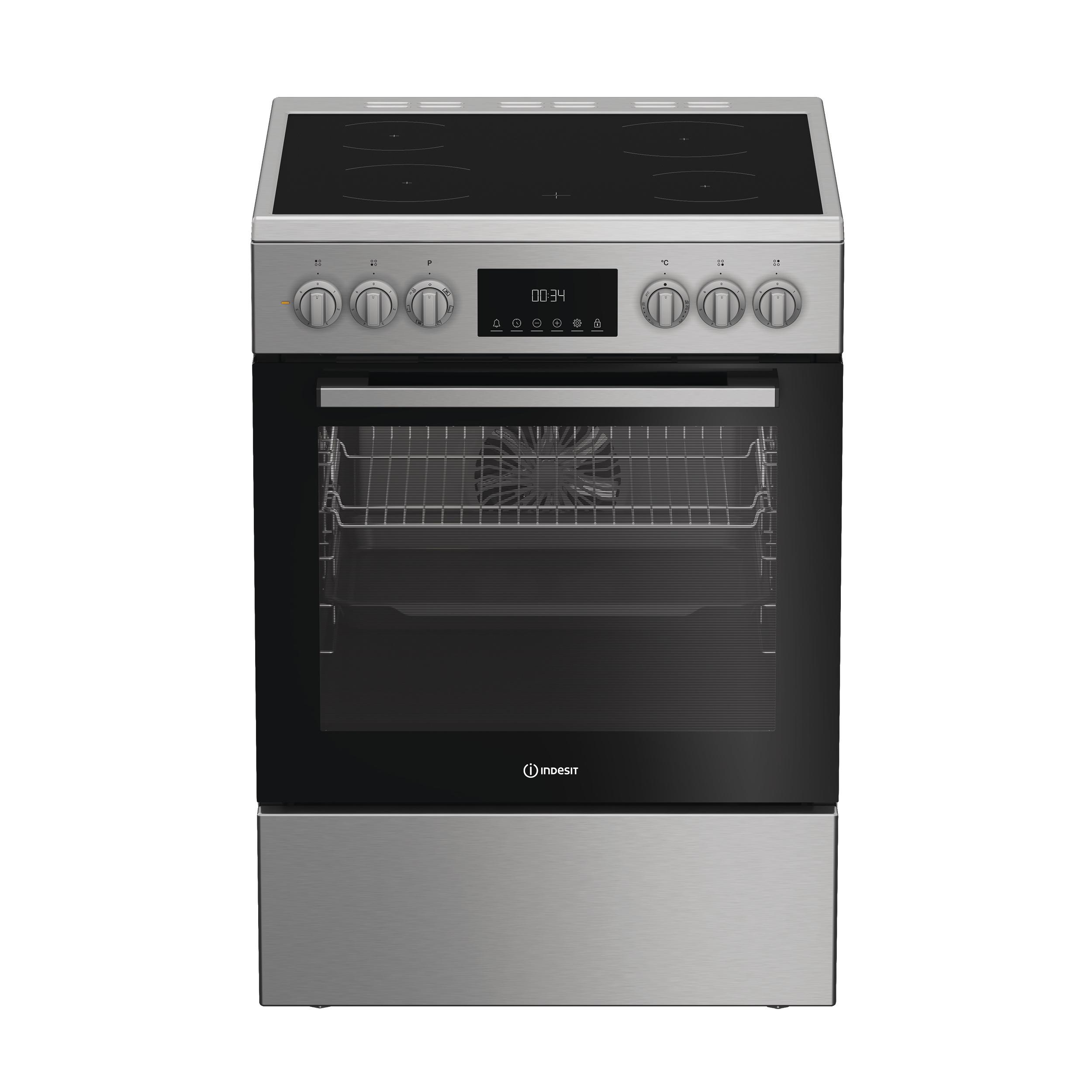 Cuisinière électrique posable Indesit: 60 cm - I6V5LCX