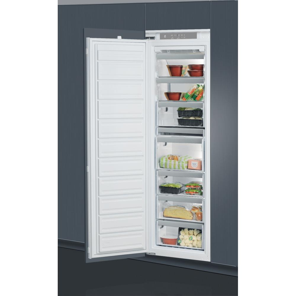 Whirlpool Freezer Built-in AFB 18432 White Perspective open