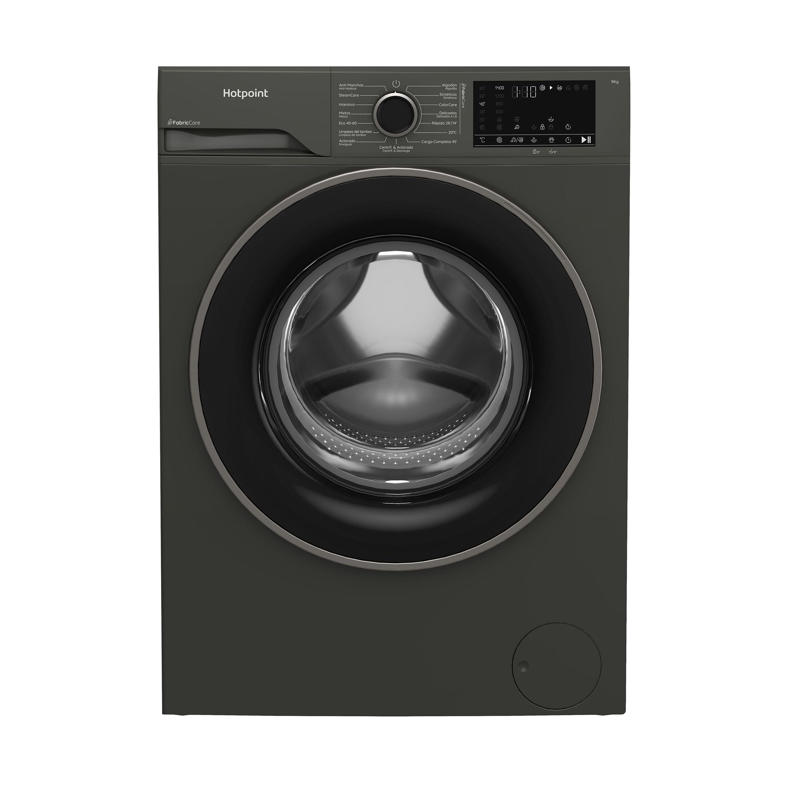 Hotpoint Lavadora Libre instalación HB 93G CARE SPT Manhattan Grey Cargador frontal A Frontal