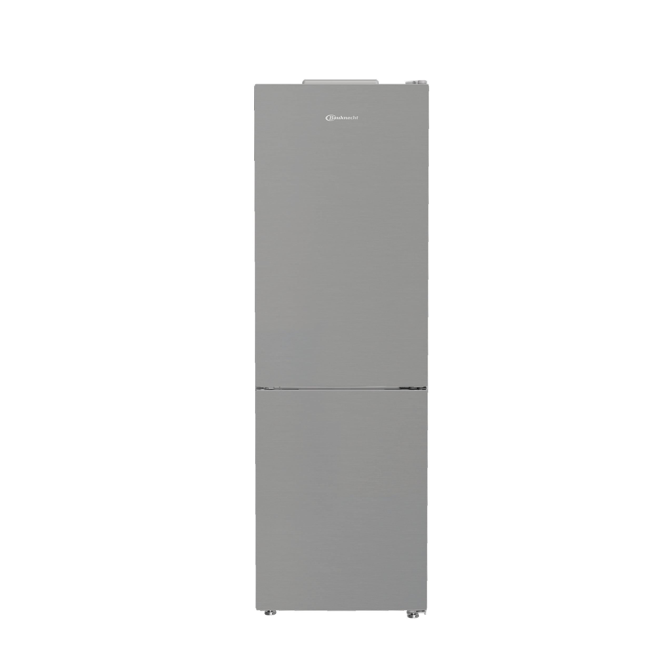 Bauknecht Réfrigérateur combiné Appareil à pose libre BKKG186A Pet Inox 2 portes Frontal