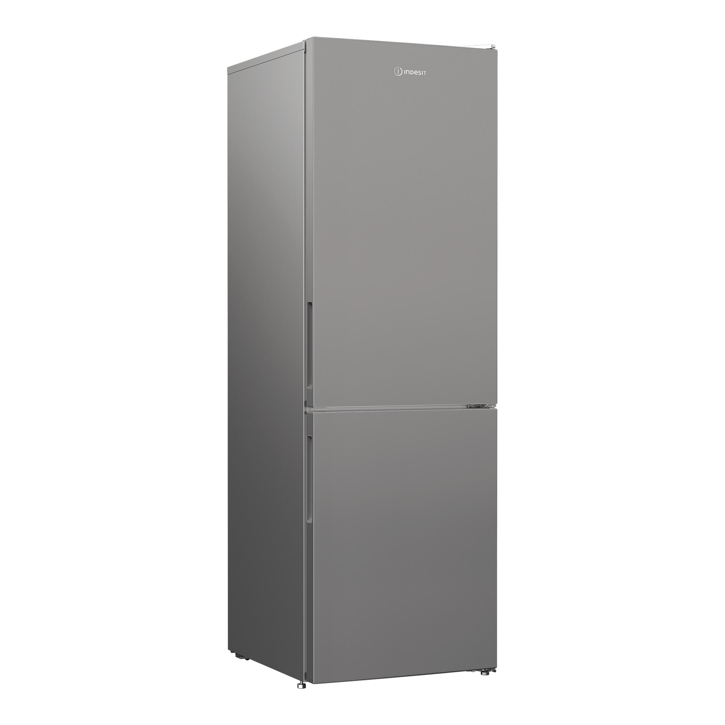„Indesit“ Šaldytuvo / šaldiklio kombinacija Laisvai pastatoma INKS 1361 S4E New Silver – ARC 1035 2 doors Perspective