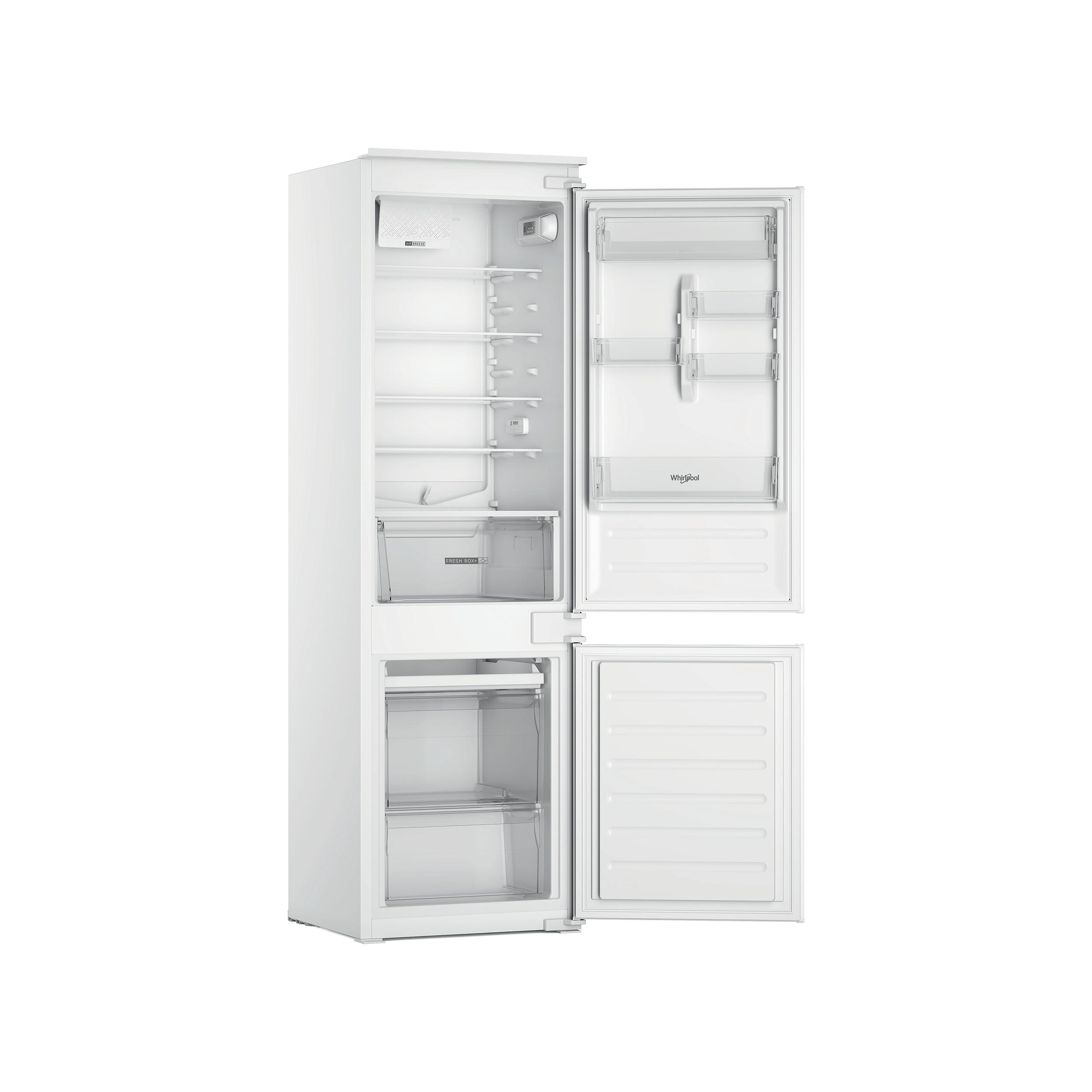 Whirlpool Külmik-sügavkülmik Integreeritav WHC18D031A1 Valge 2 doors Perspective open