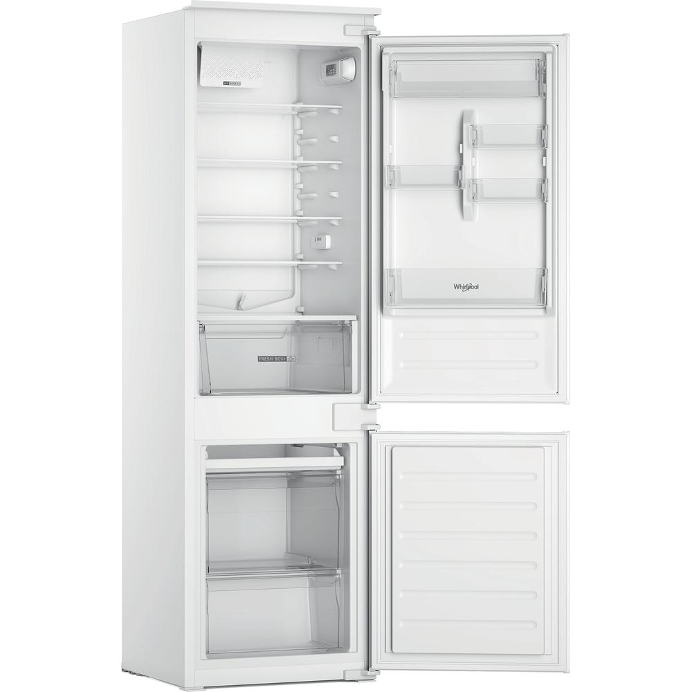 Whirlpool Kombinētais ledusskapis/saldētava Iebūvējams WHC18D031A1 Balts 2 doors Perspective open