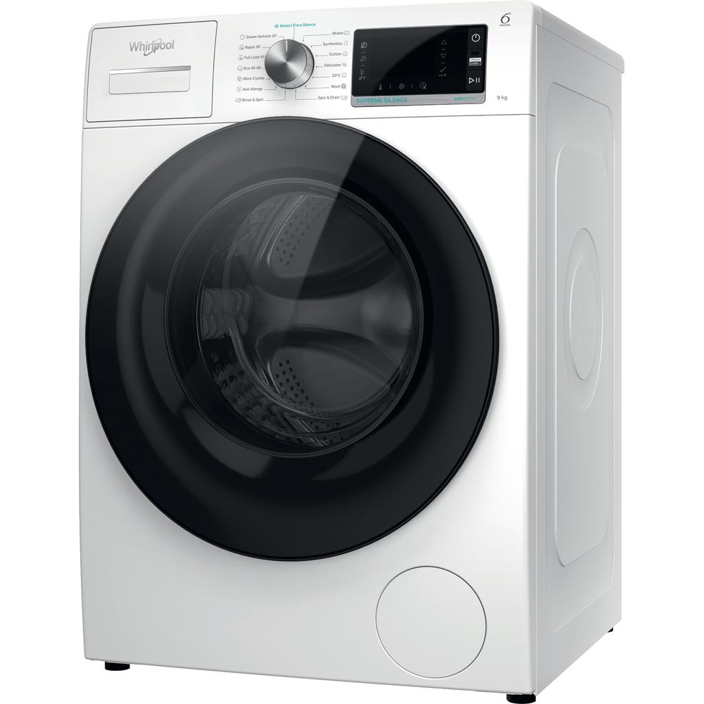 Whirlpool Πλυντήριο ρούχων Ελεύθερο W6 W945WB EE Λευκό Front loader B Perspective