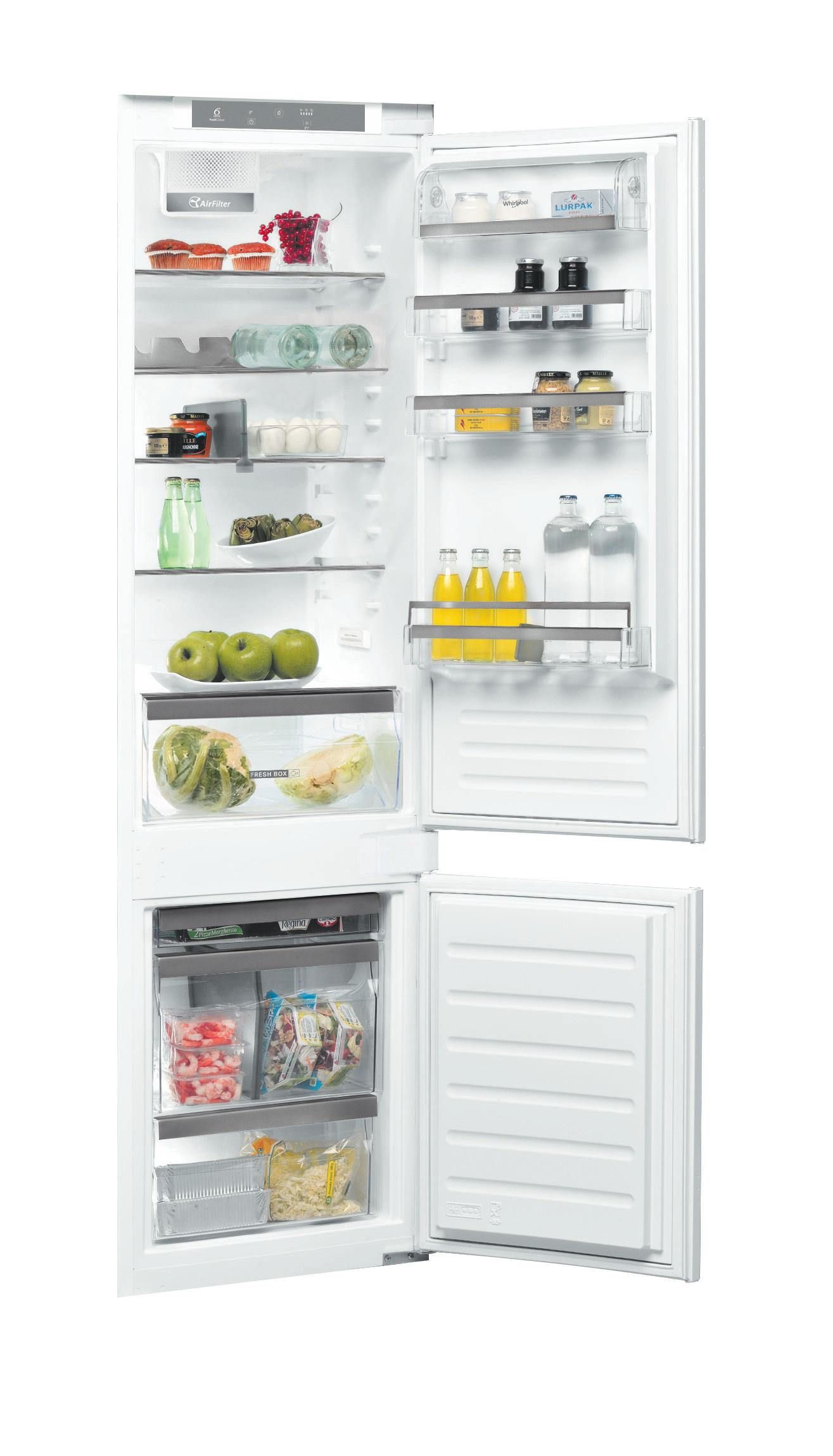 Whirlpool Kombiskap Integrert ART 9811 SF2 Hvit 2 doors Perspective open