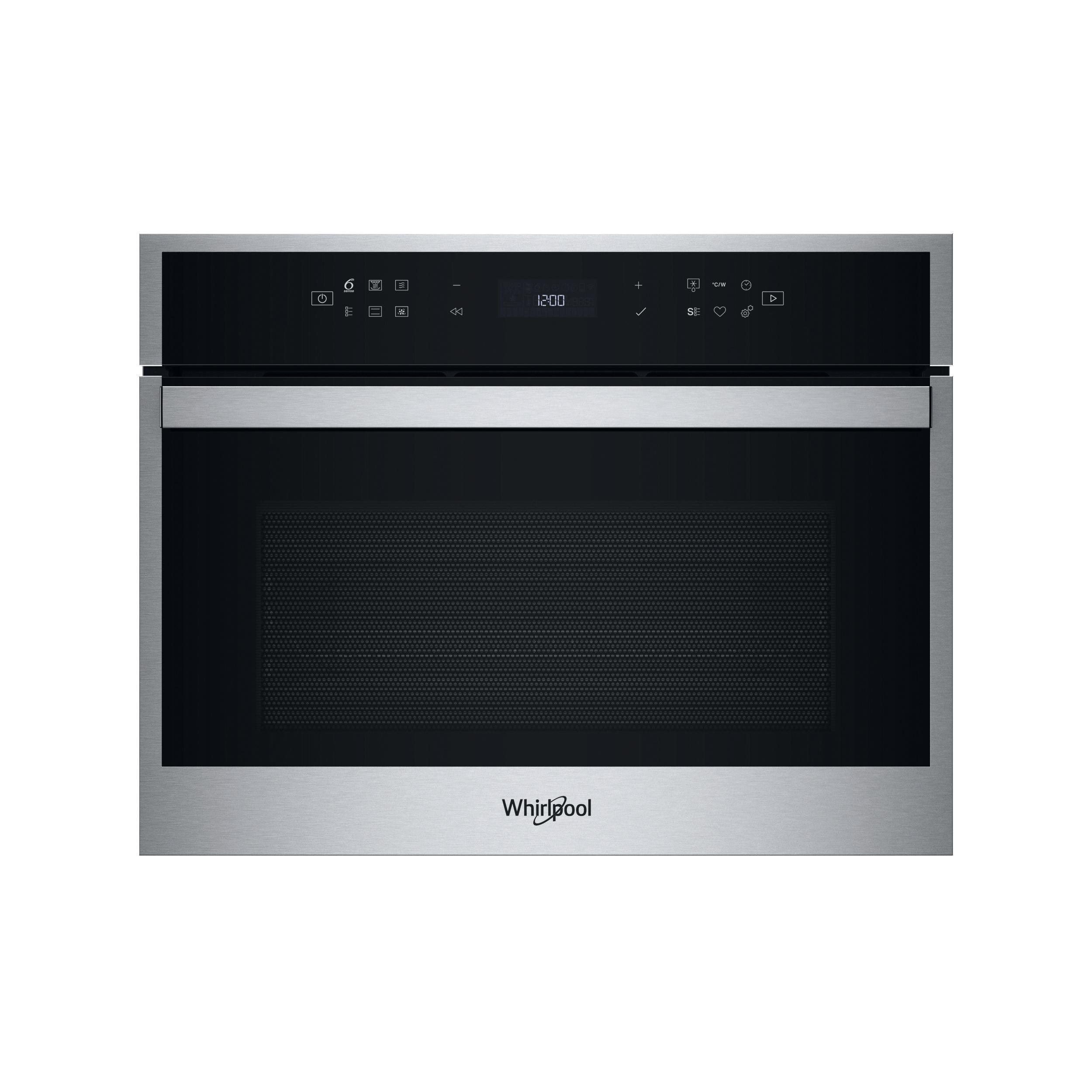 Whirlpool Microondas Encastre WCW6O7HTSX Acero inoxidable Electrónico 53 MW-Combi 950 Frontal