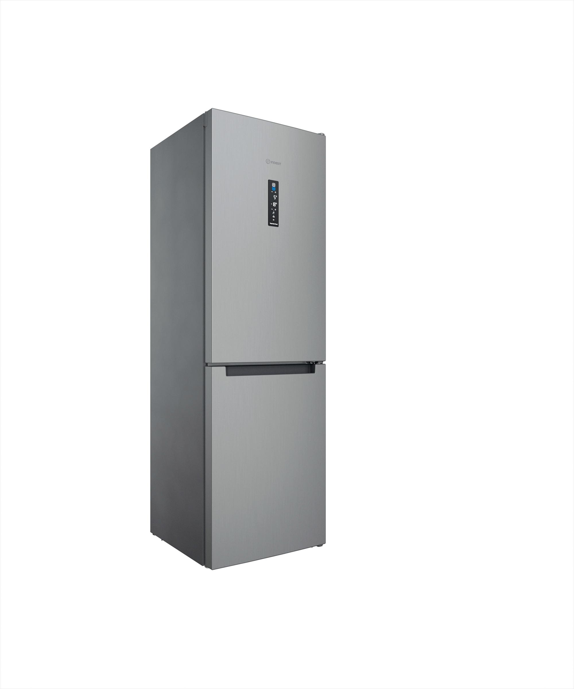 Indesit Hűtő/fagyasztó kombináció Szabadonálló INFC8 TT33X Inox 2 doors Perspective