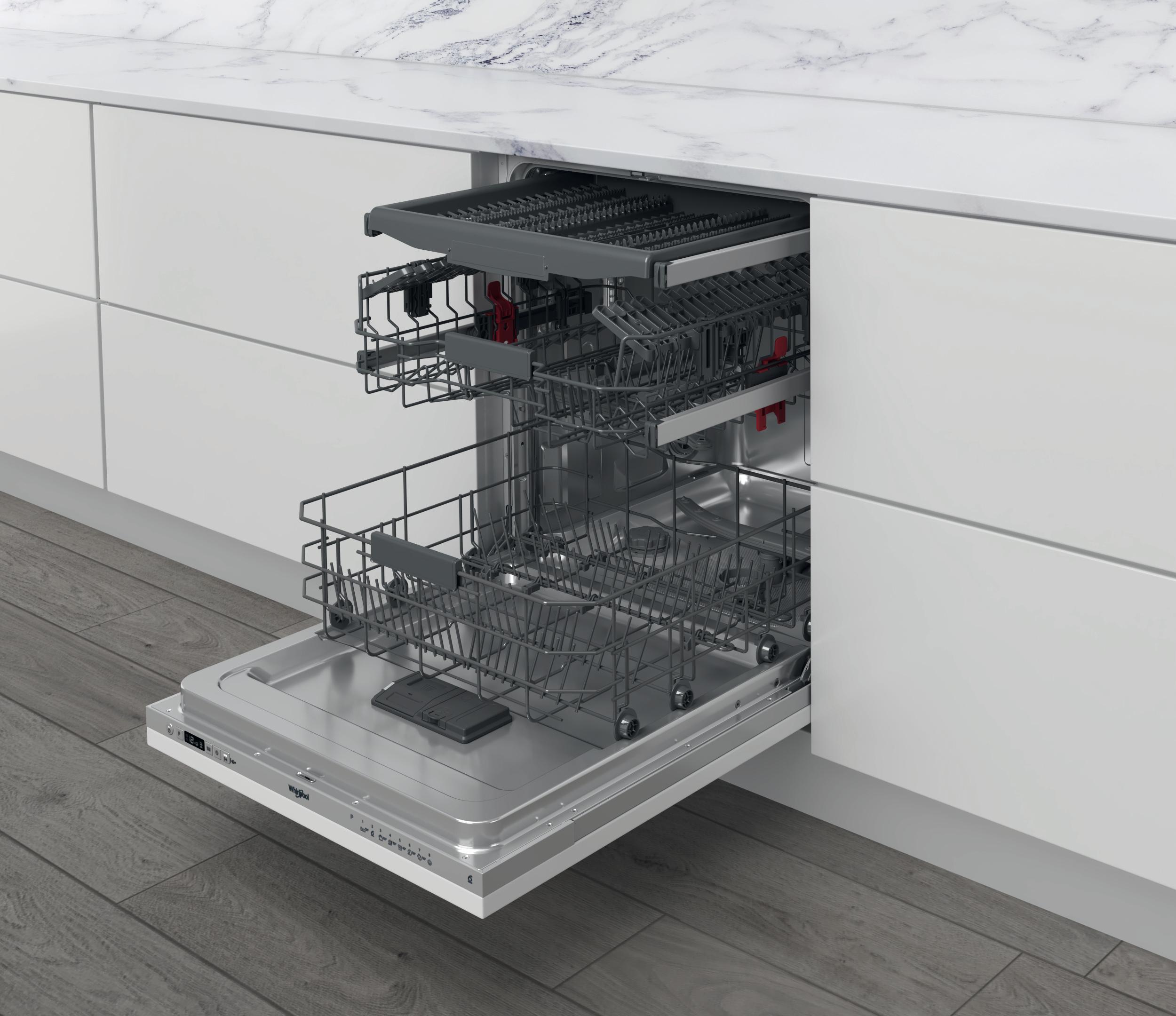Whirlpool Umývačka riadu Vstavané WIC 3C26 F Full-integrated E Perspective open