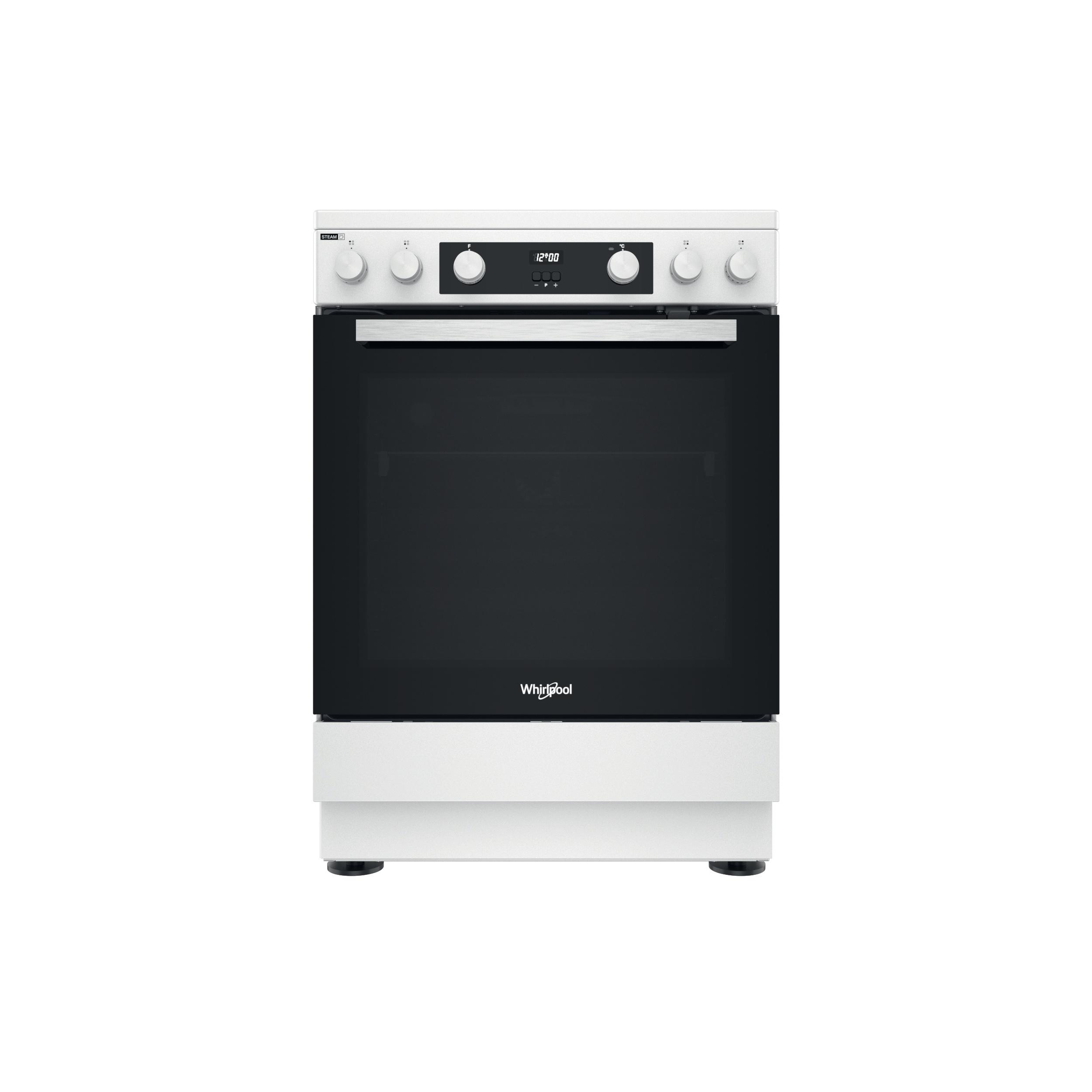 Whirlpool Komfyr WS68V8CCWT/NO Hvit Elektrisk Frontal